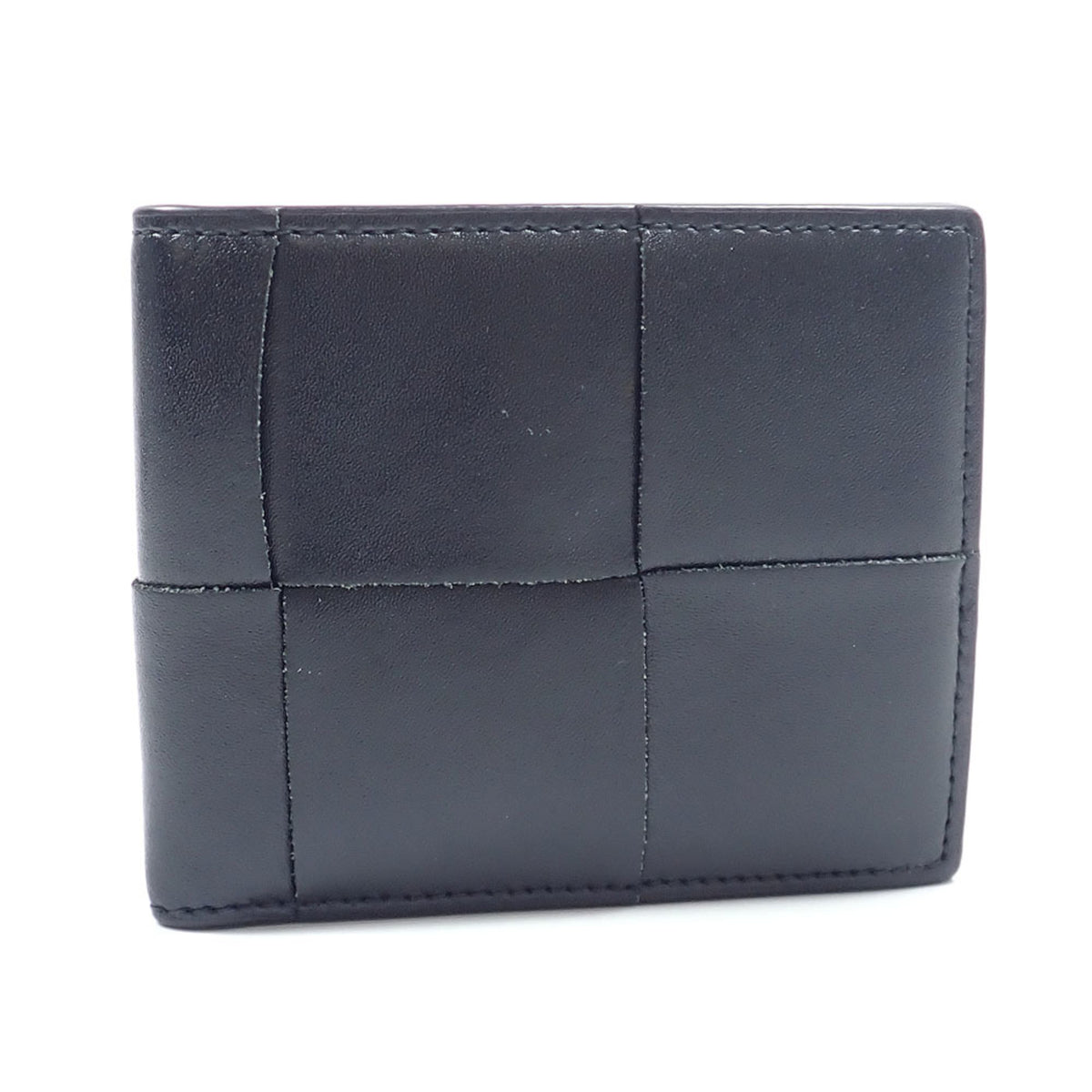 Bottega Veneta Black Leather Wallet (Bi-Fold) (Pre-Owned)