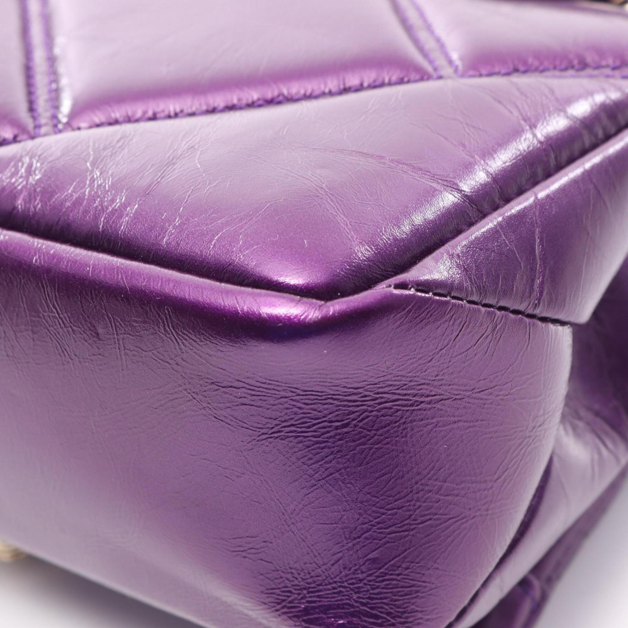 Bvlgari Purple Leather Handbag (Pre-Owned)