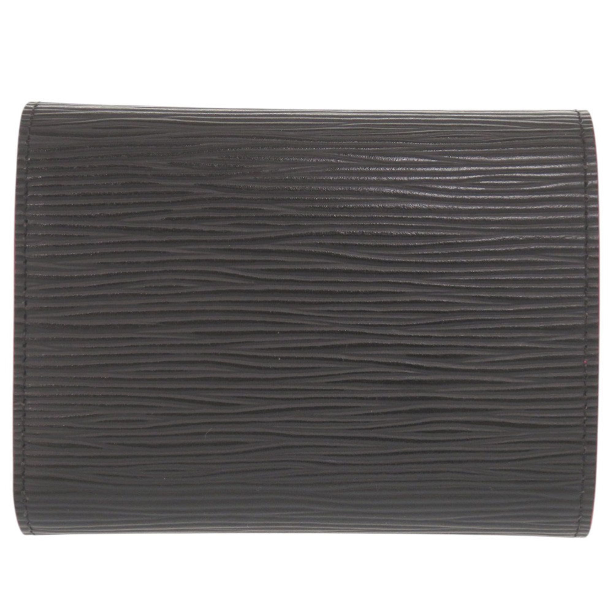Louis Vuitton Black Pink Epi Leather Wallet (Tri-Fold) (Pre-Owned)