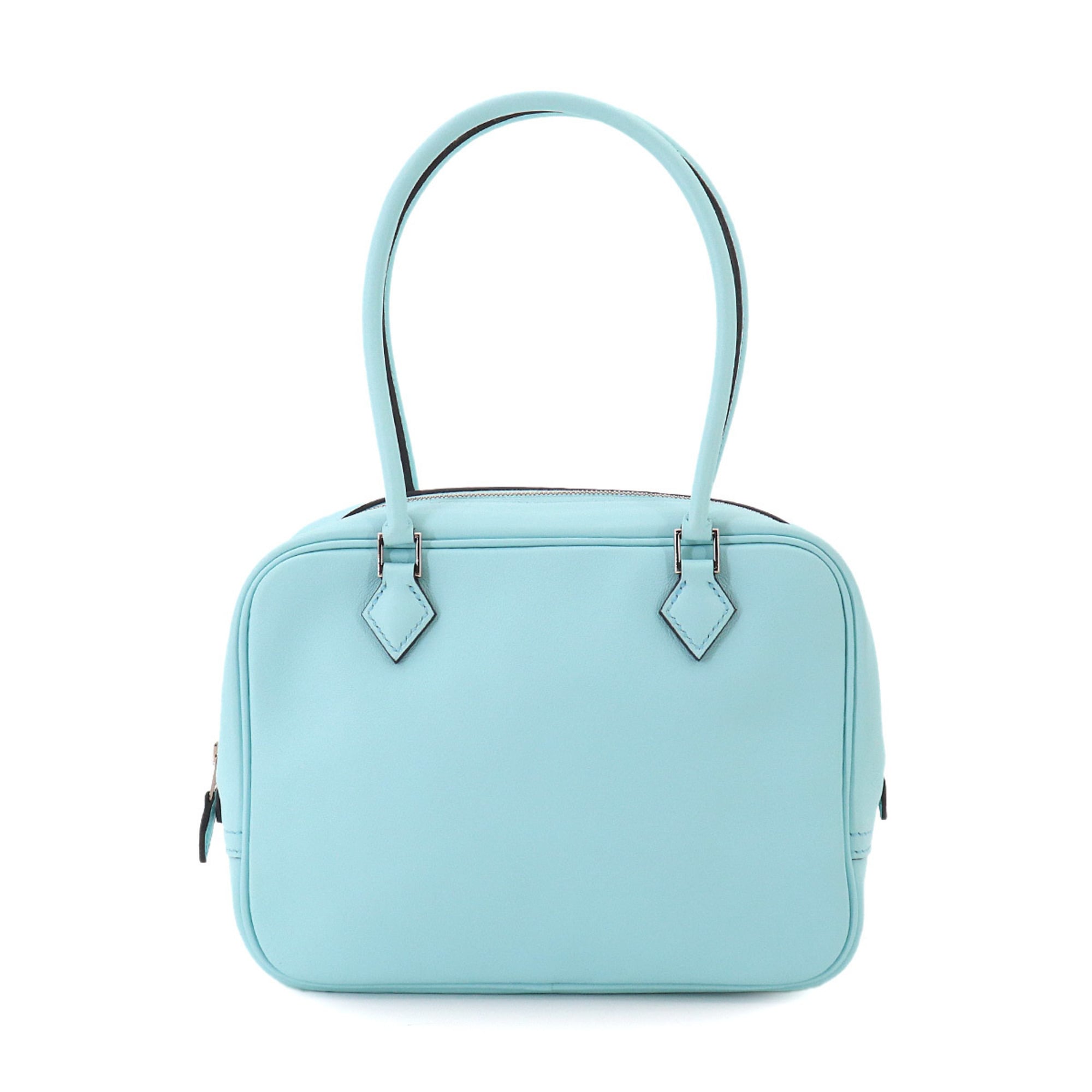 Hermes Blue Zephyr Swift Leather Handbag (Pre-Owned)