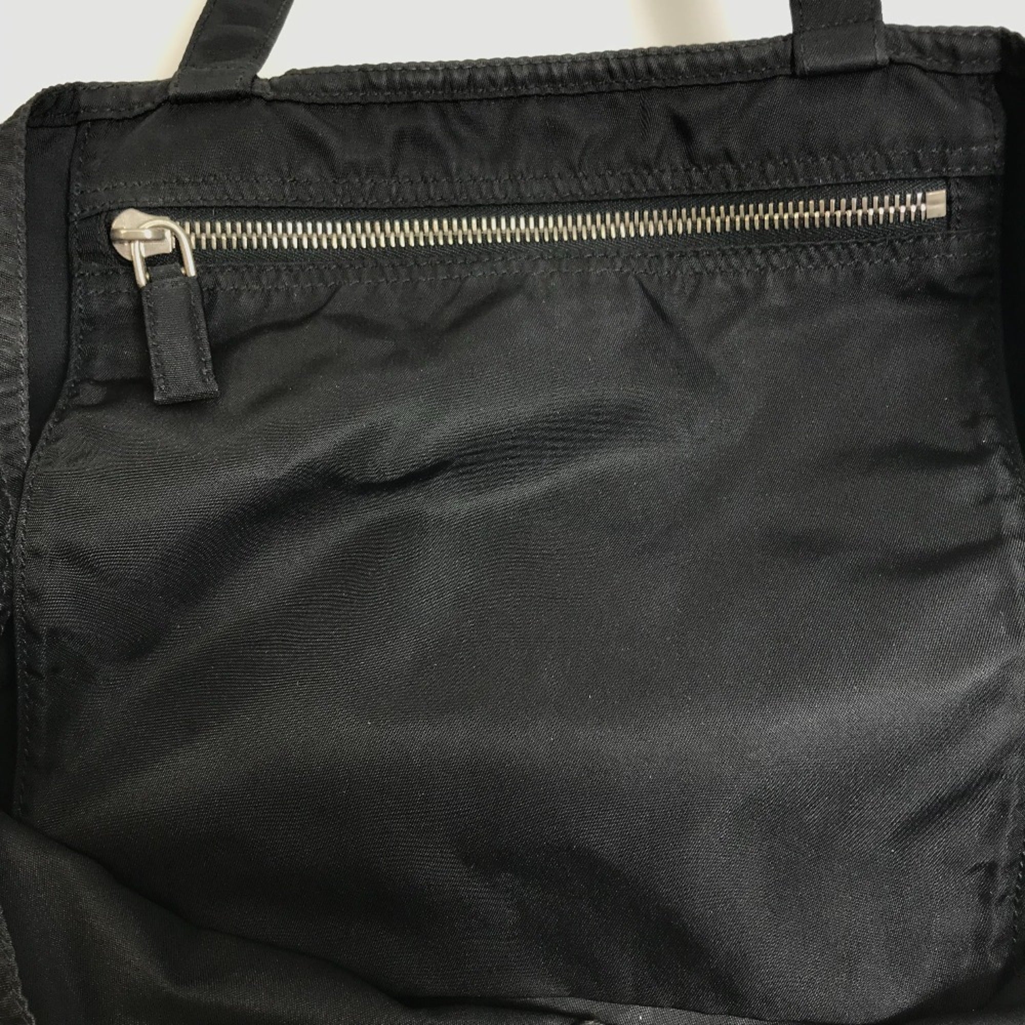 Prada Black Cloth Tote Bag (Pre-Owned)