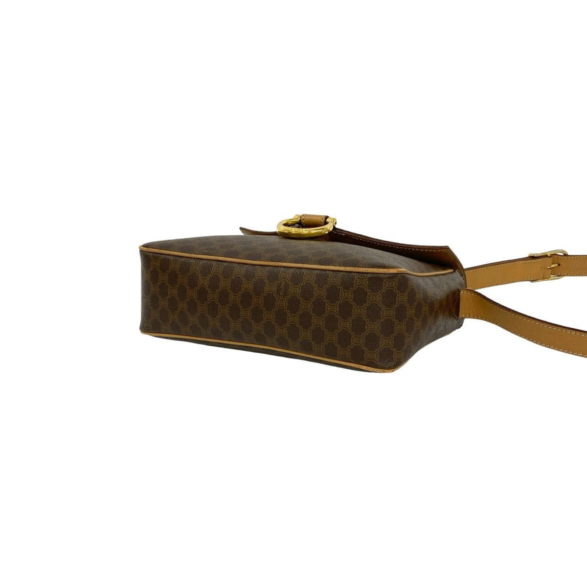 Celine Brown Leather Pvc Pochette Shoulder Bag (Pre-Owned)