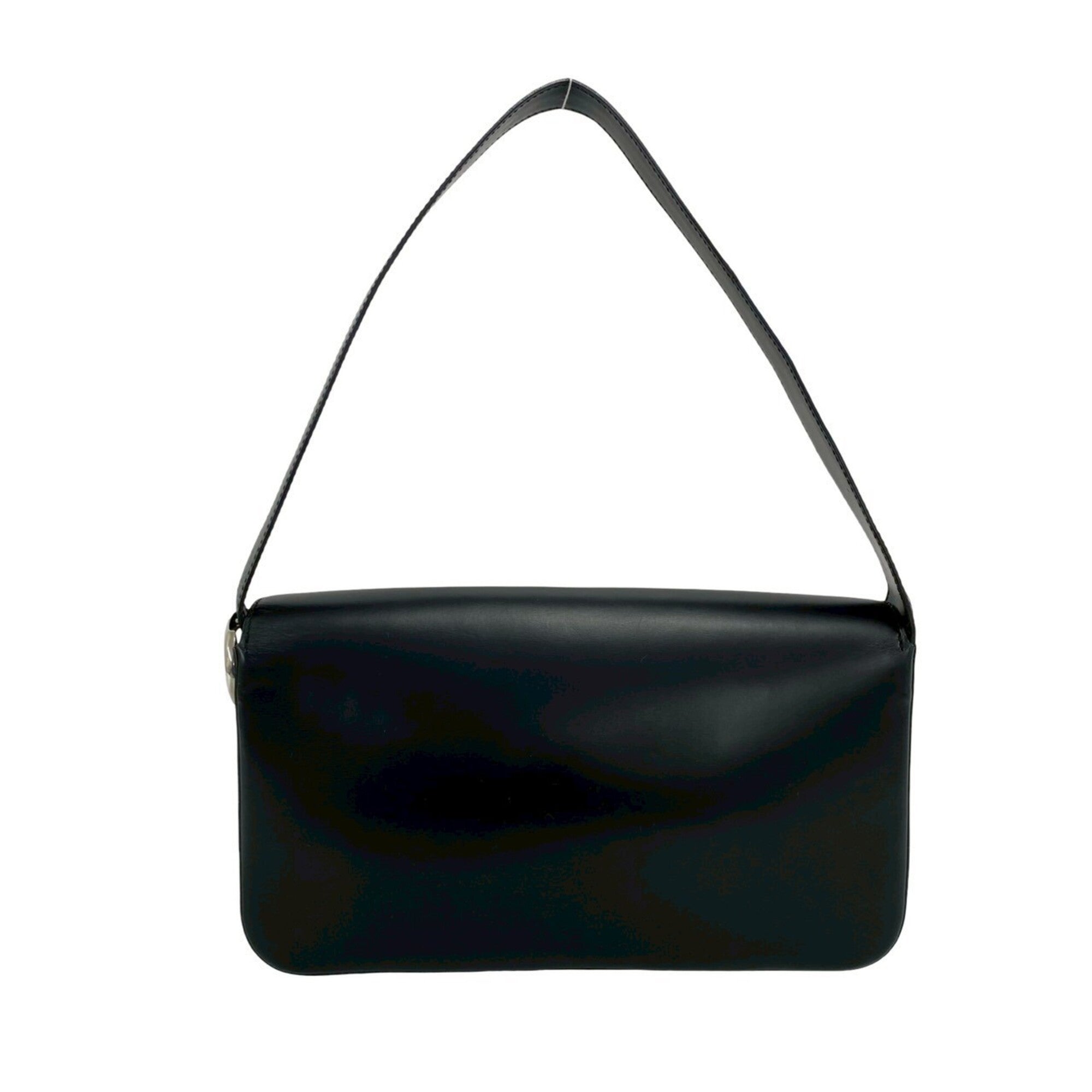 Cartier Black Leather Handbag Shoulder Bag (Pre-Owned)