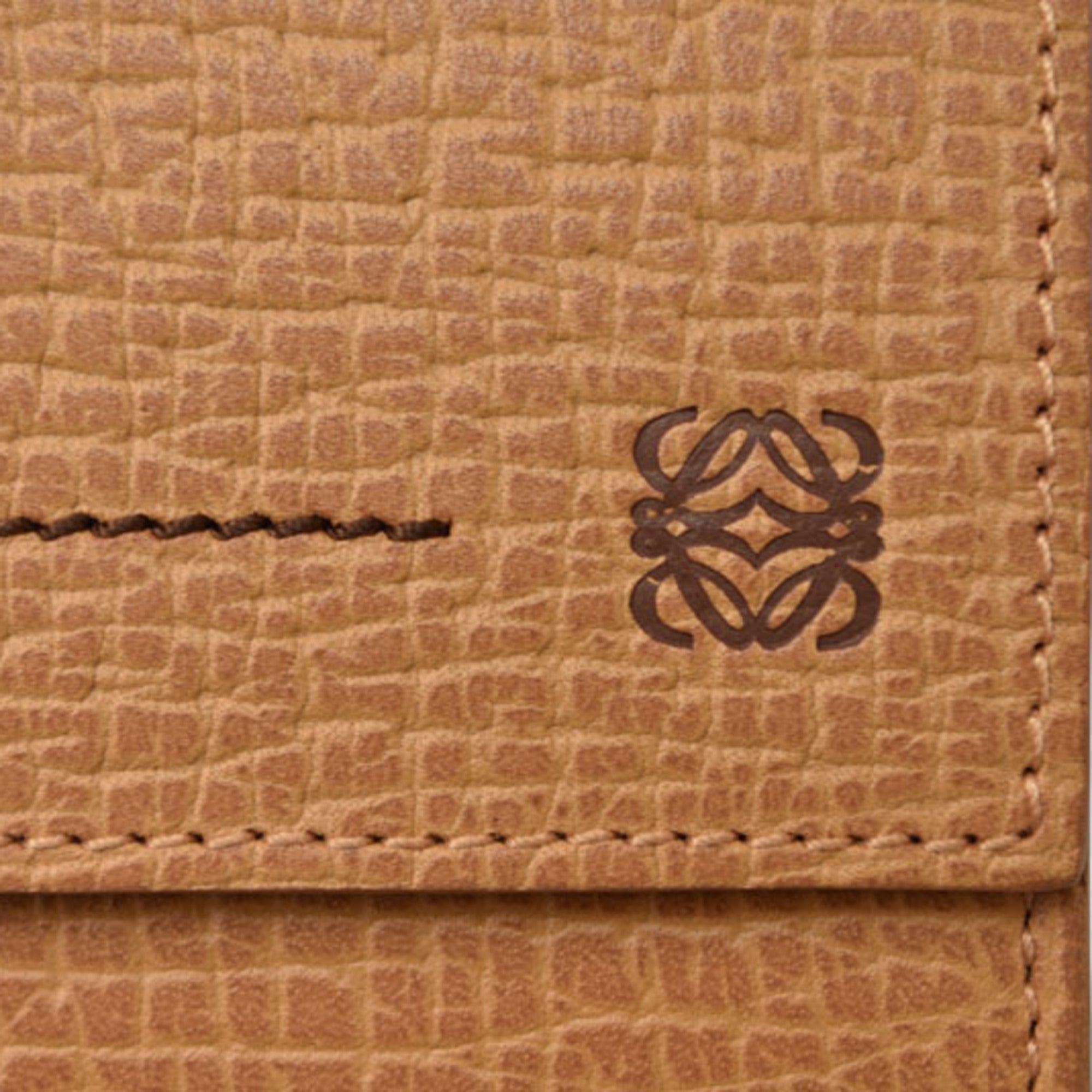Loewe Brown Leather Wallet (Tri-Fold) (Pre-Owned)