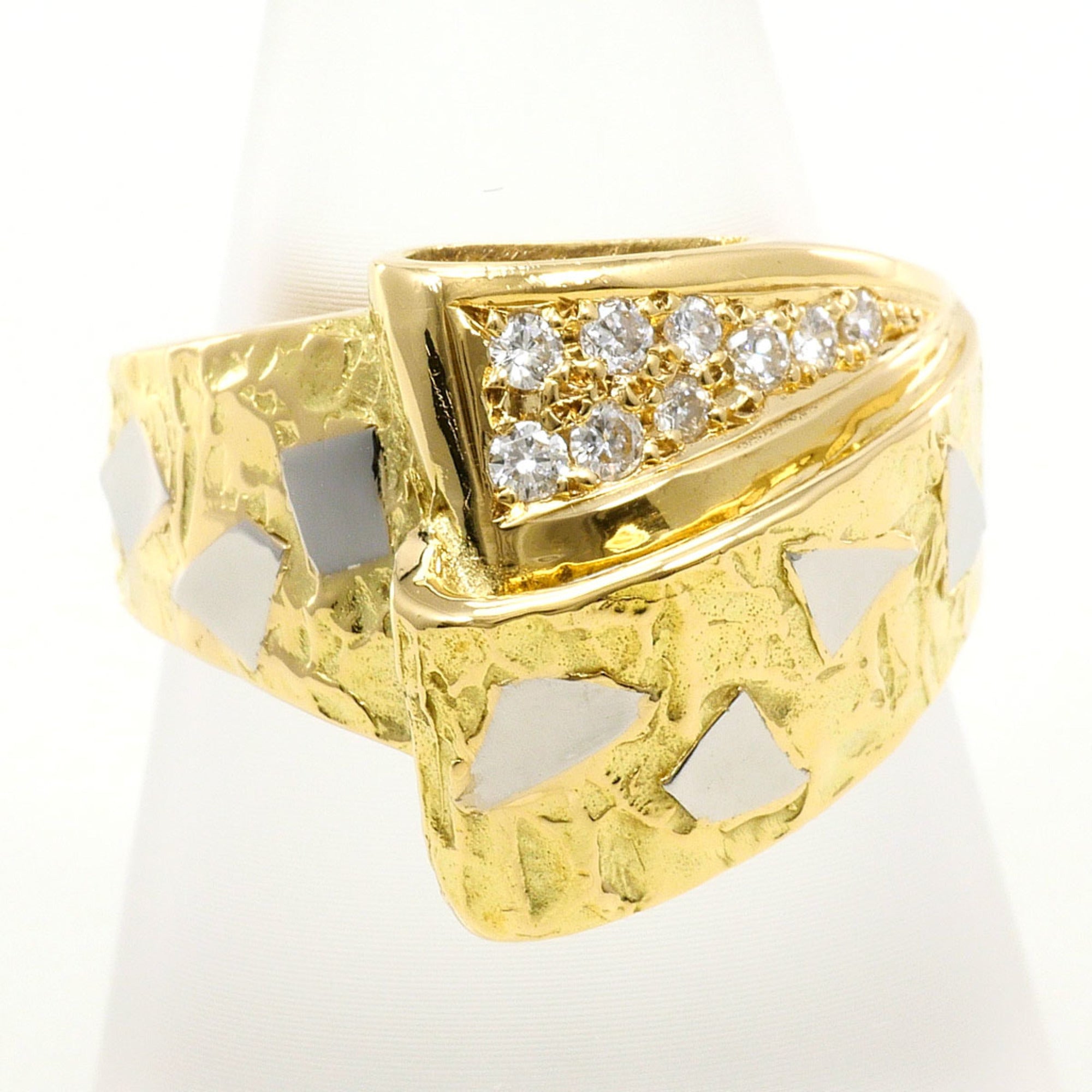 Unbranded Platinum Yellow Gold Yellow Gold (18K) Platinum 900 Band Ring (Pre-Owned)