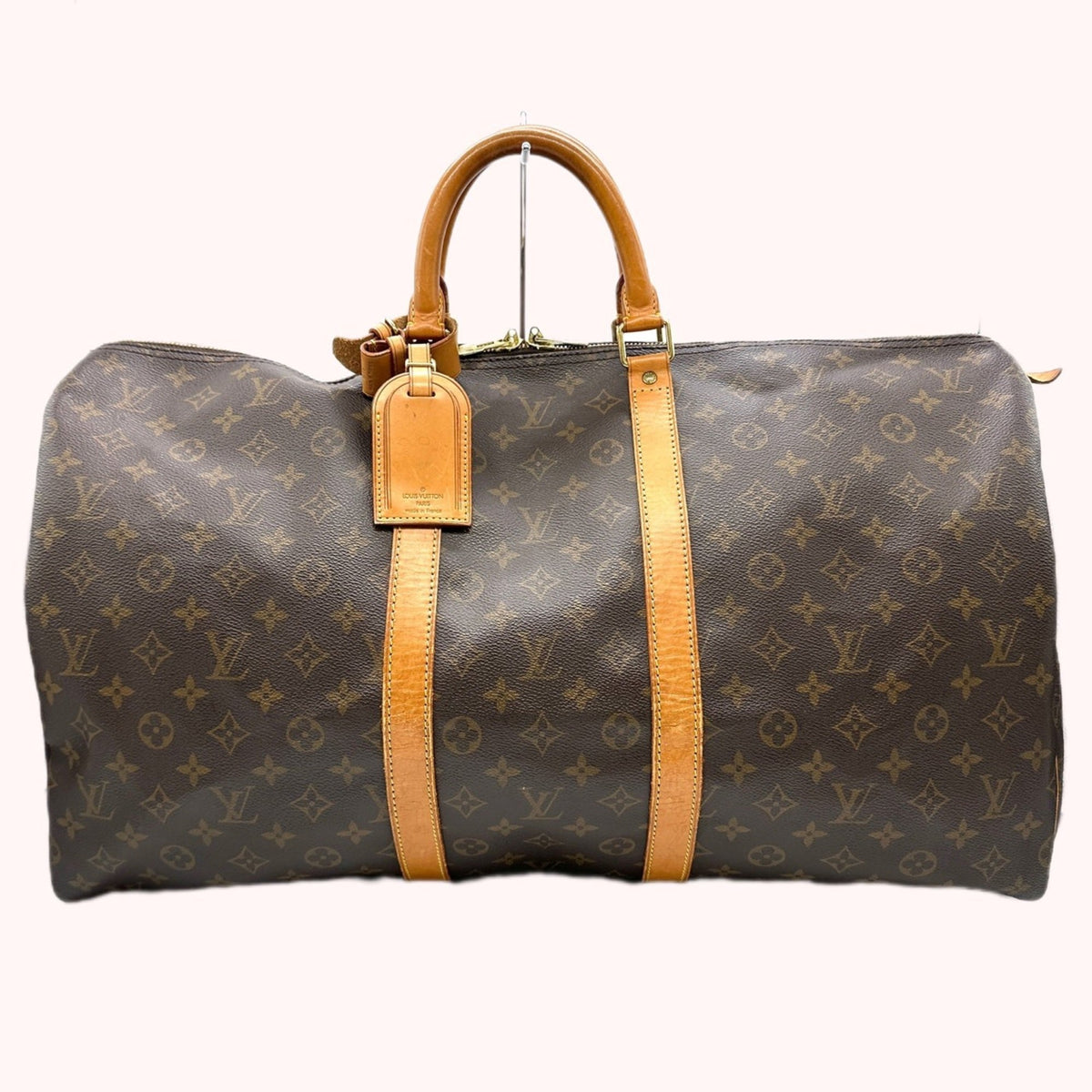 Louis Vuitton Brown Monogram Canvas Boston Bag (Pre-Owned)