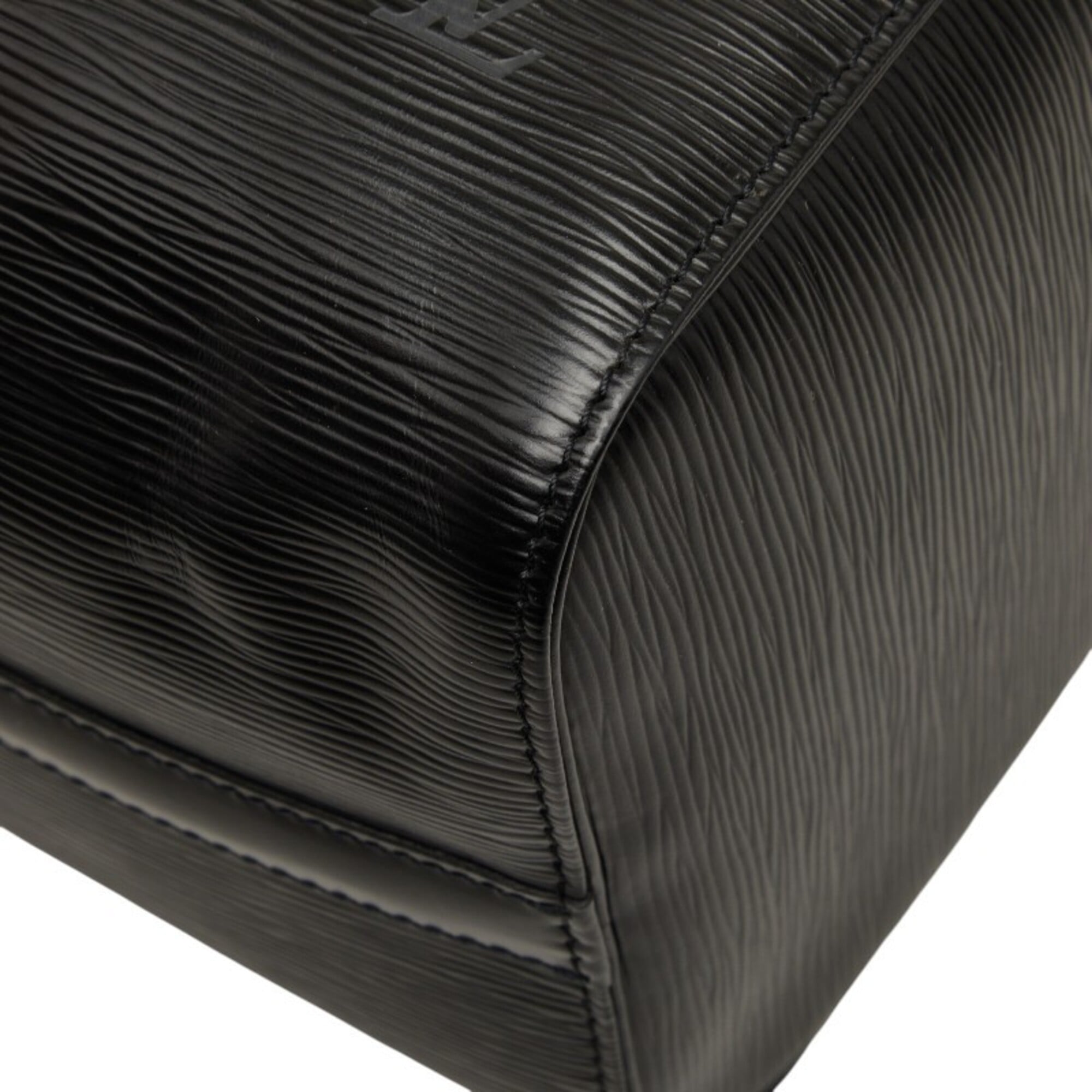Louis Vuitton Black Noir Leather Boston Bag Handbag (Pre-Owned)