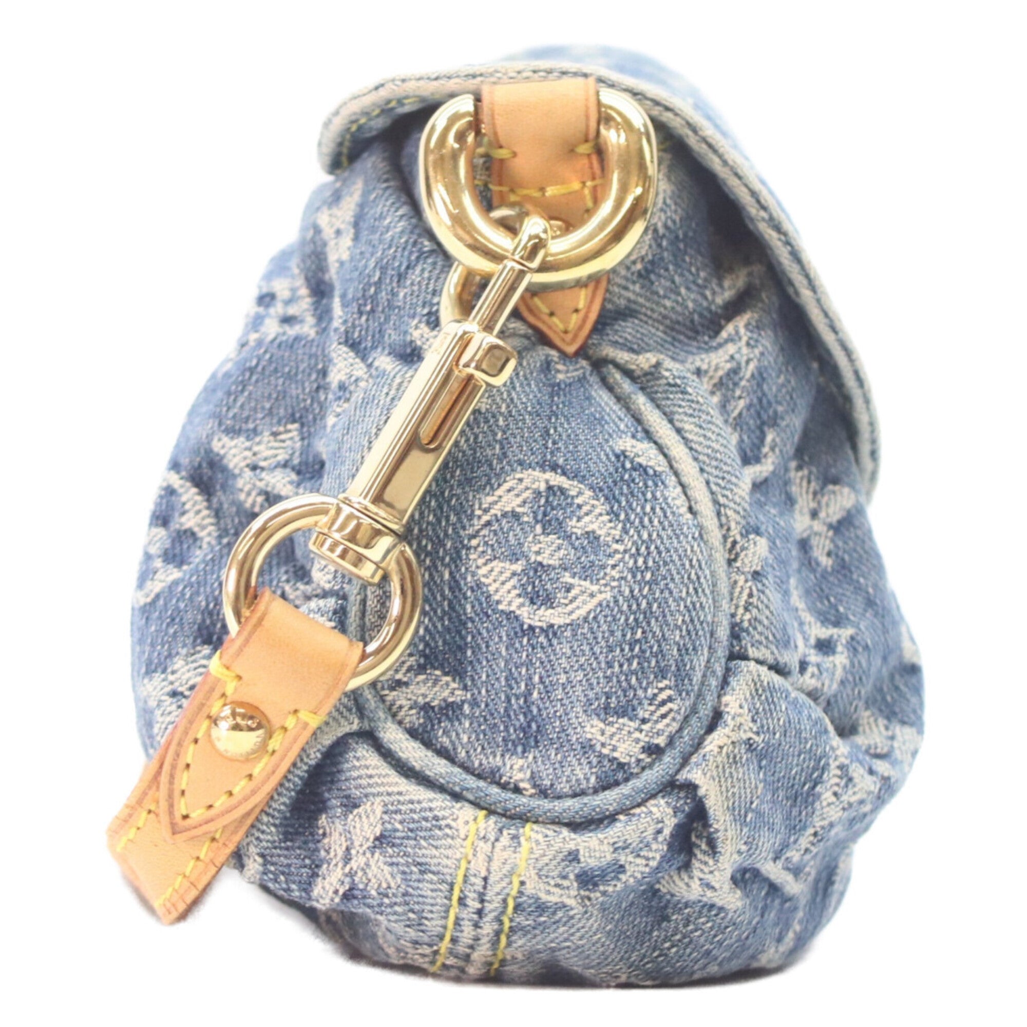 Louis Vuitton Indigo Monogram Denim Shoulder Bag (Pre-Owned)