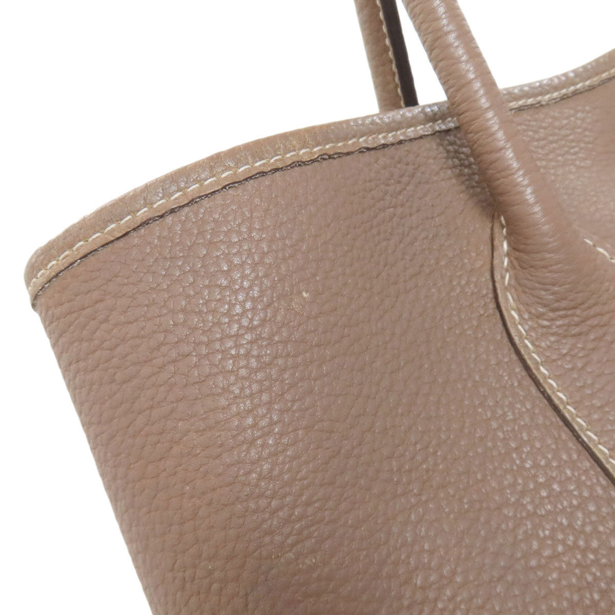 Hermes Garden Etoupe Gray Negonda Leather Tote Bag (Pre-Owned)