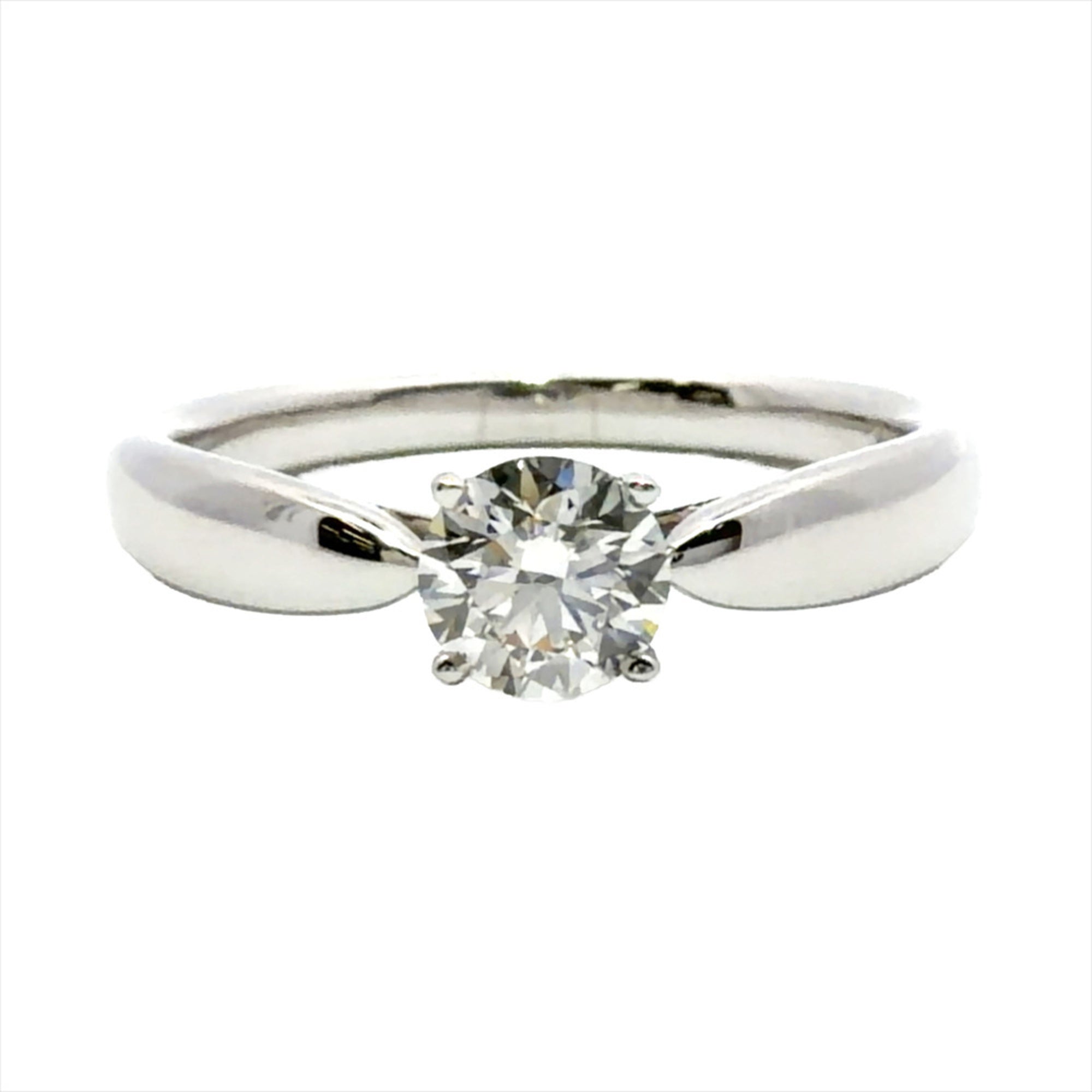Tiffany Platinum Platinum 950 Band Ring (Pre-Owned)