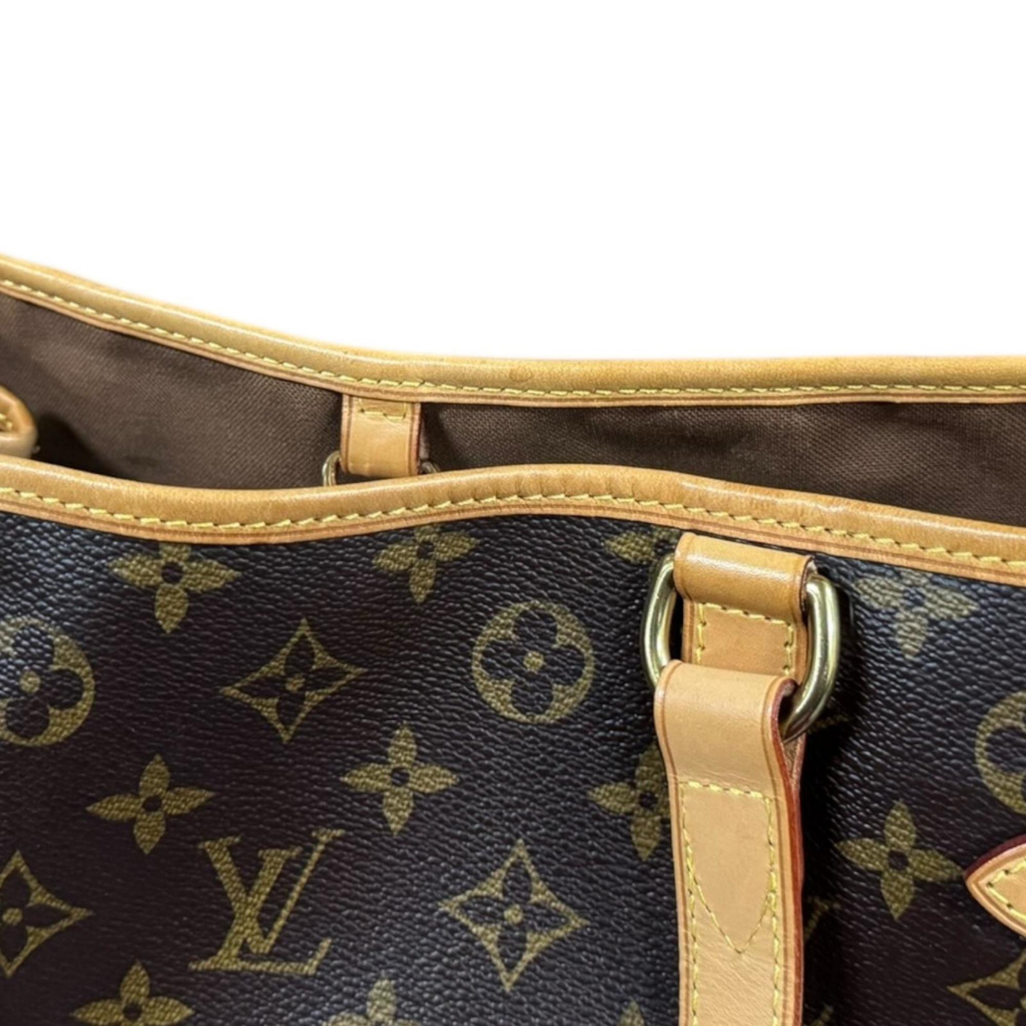 Louis Vuitton Brown Monogram Canvas Shoulder Bag (Pre-Owned)