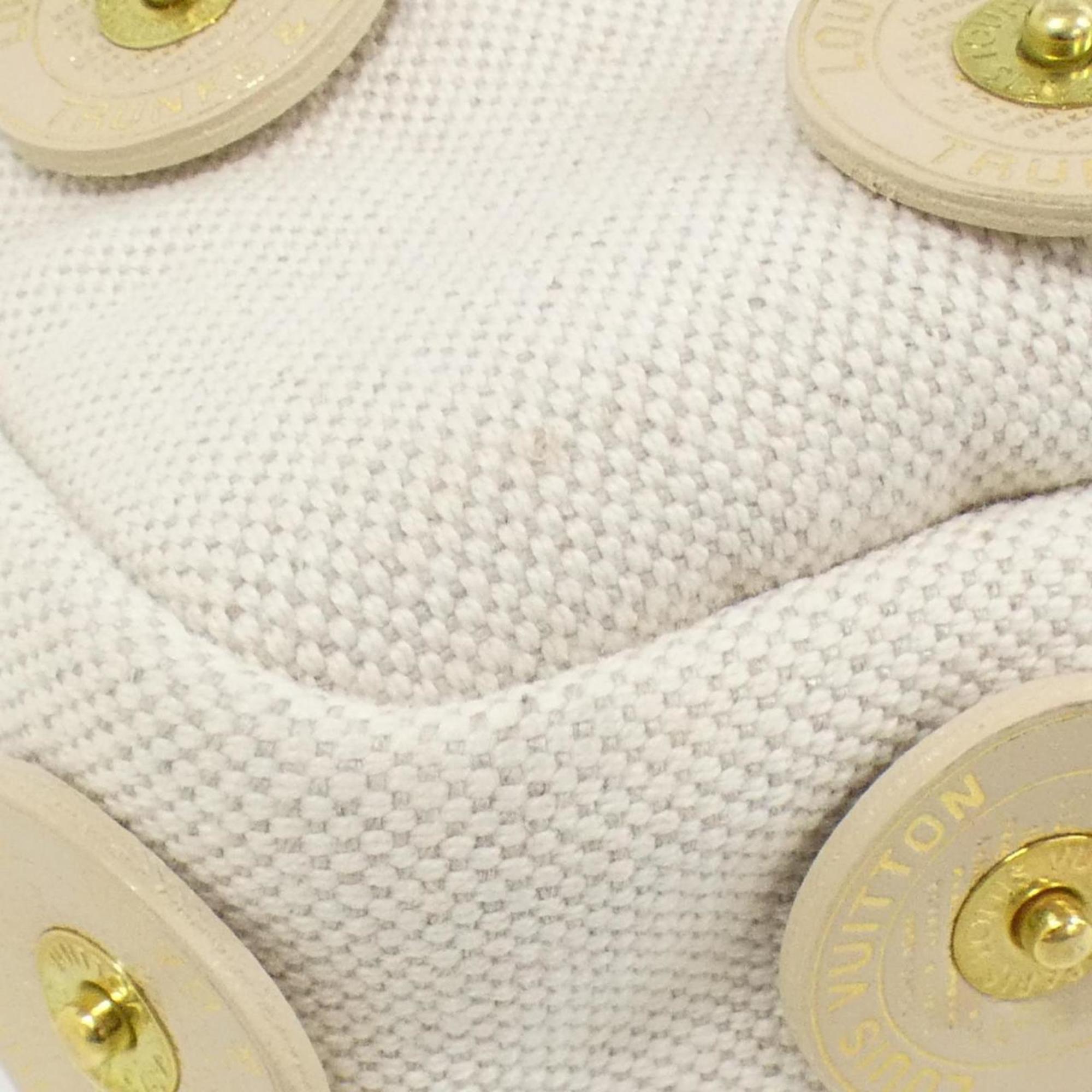Louis Vuitton Lv Off White Canvas Handbag (Pre-Owned)