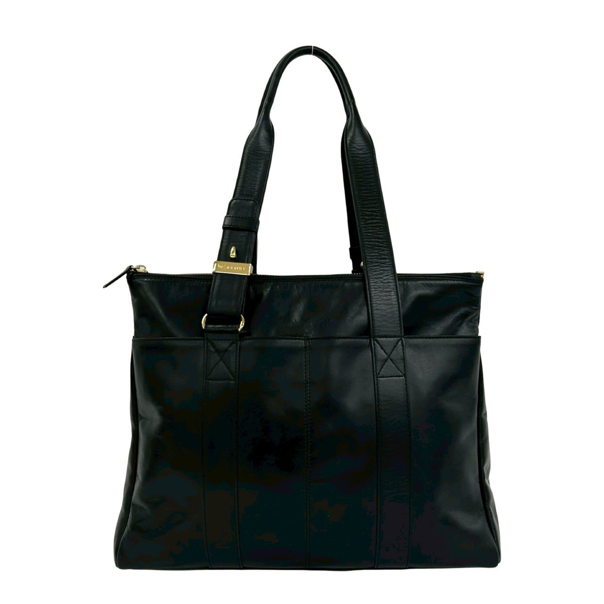 Yves Saint Laurent Black Leather Shoulder Bag Tote Bag (Pre-Owned)