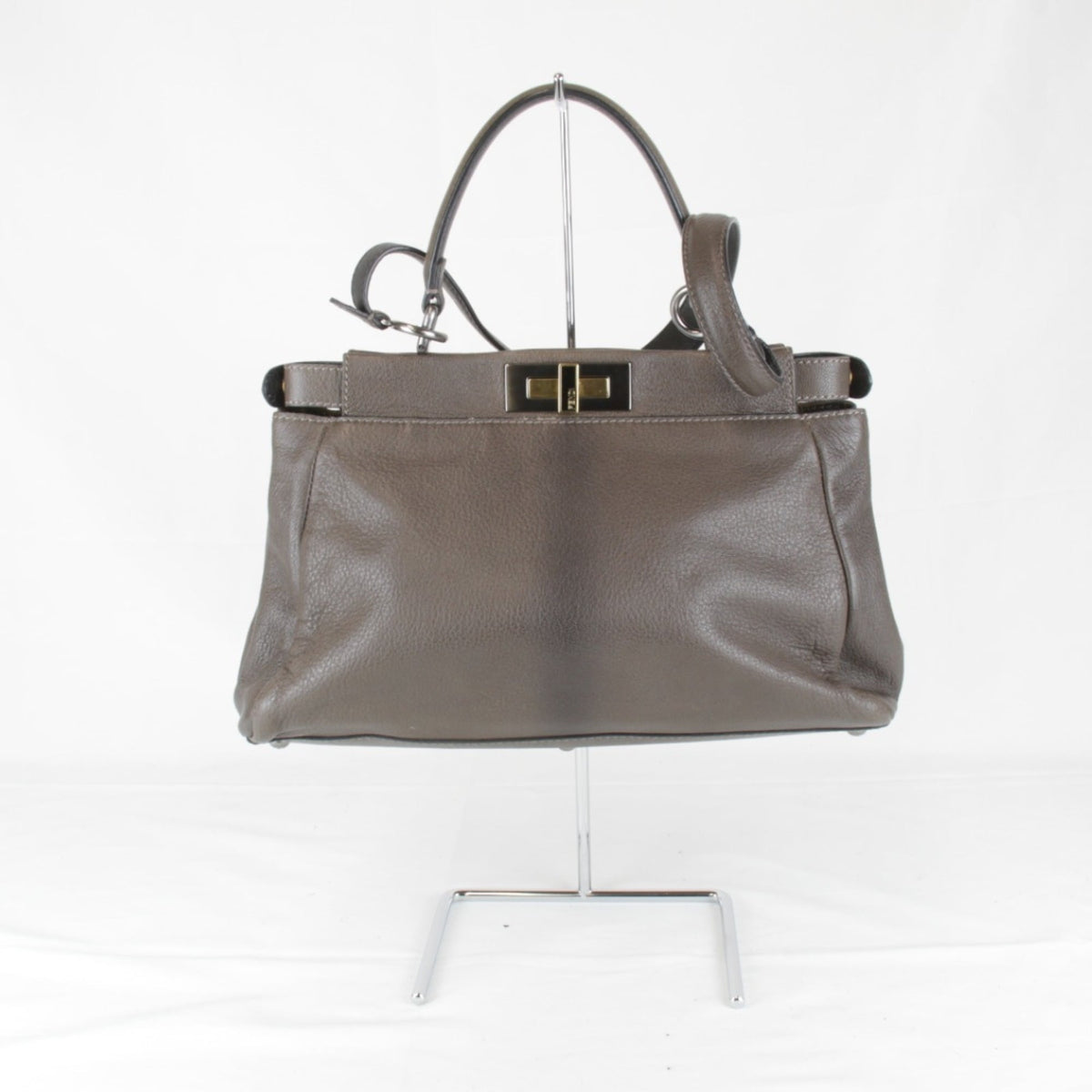 Fendi Brown Leather Handbag (Pre-Owned)