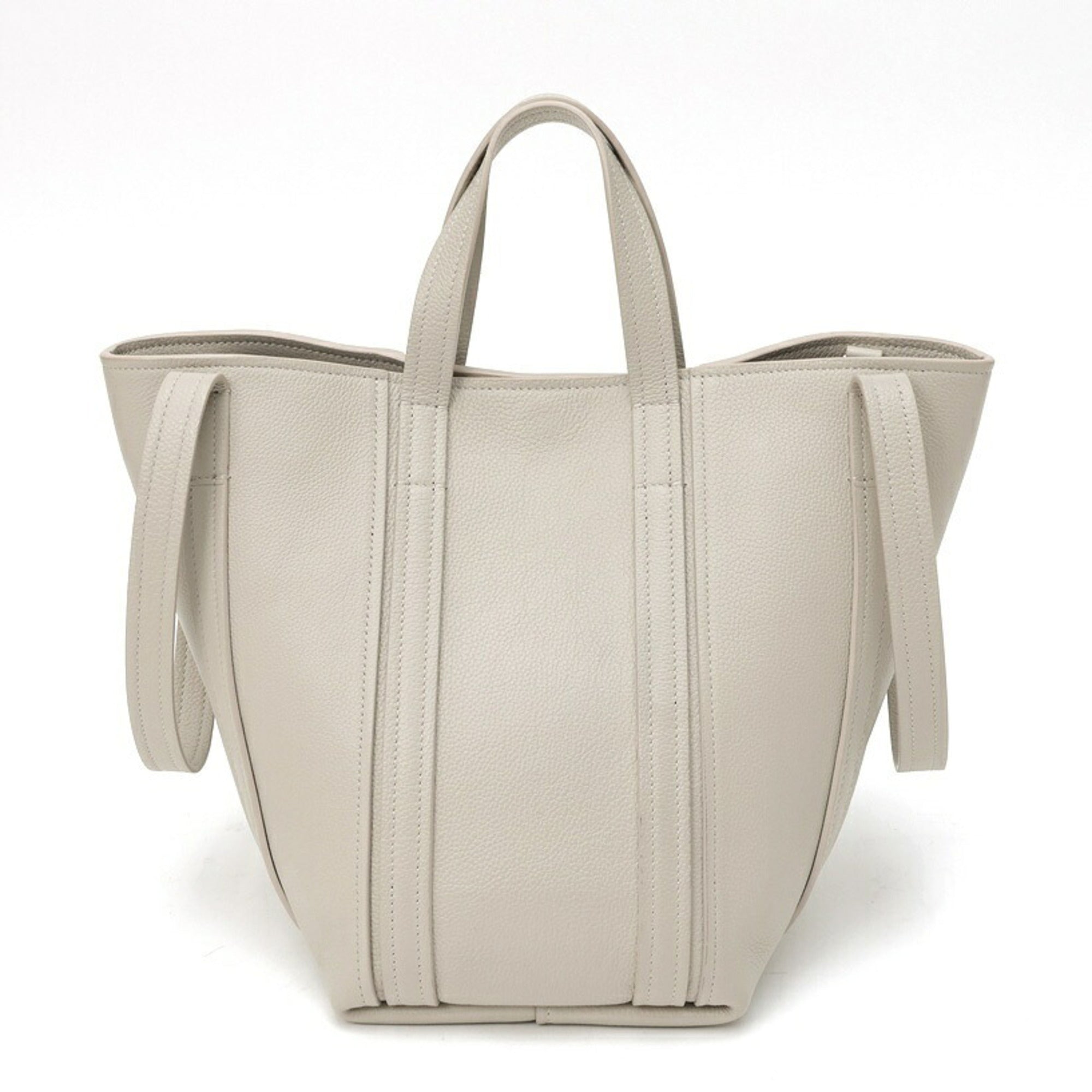 Balenciaga Grayish Leather Tote Bag (Pre-Owned)