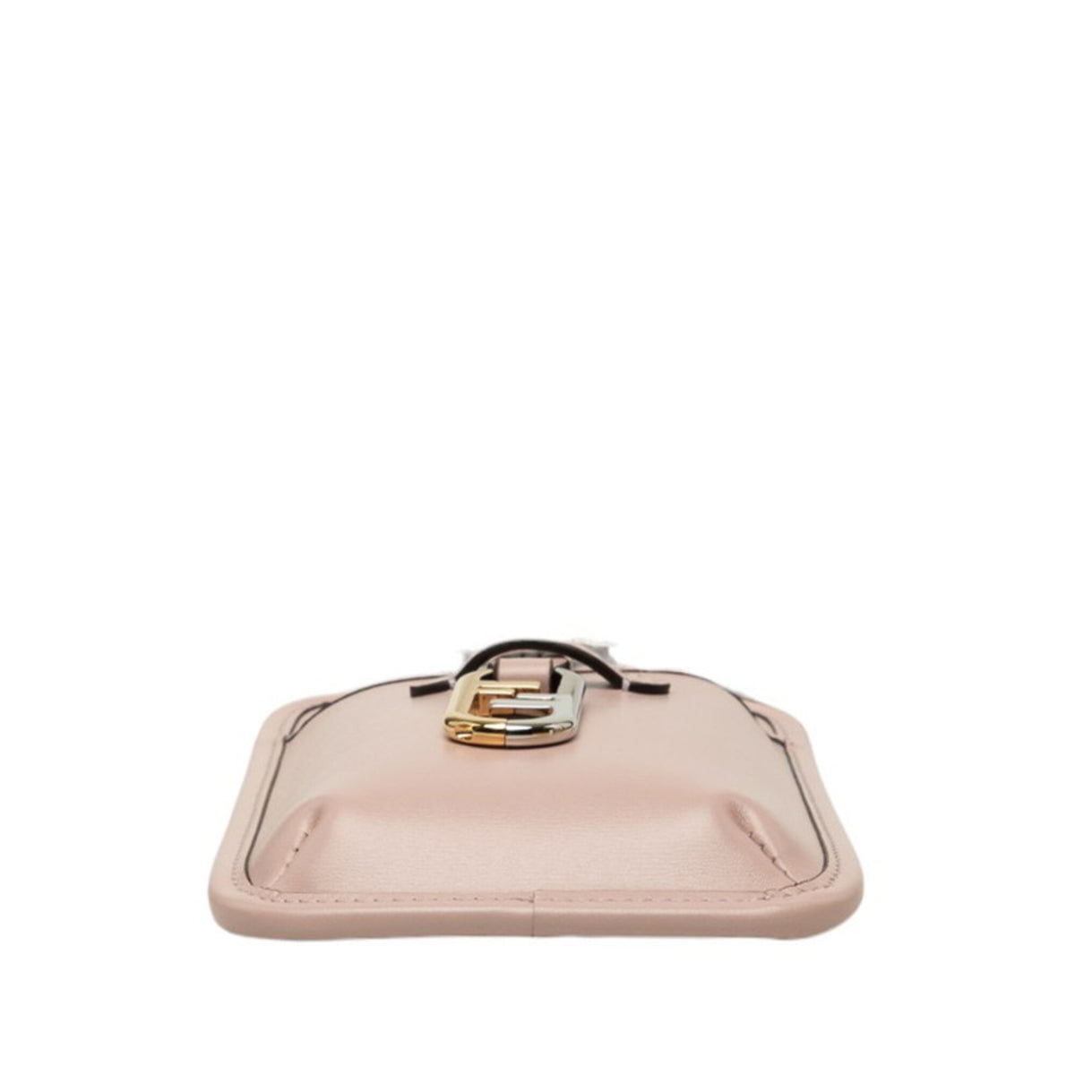 Fendi Pink Leather Pouch Shoulder Bag (Pre-Owned)