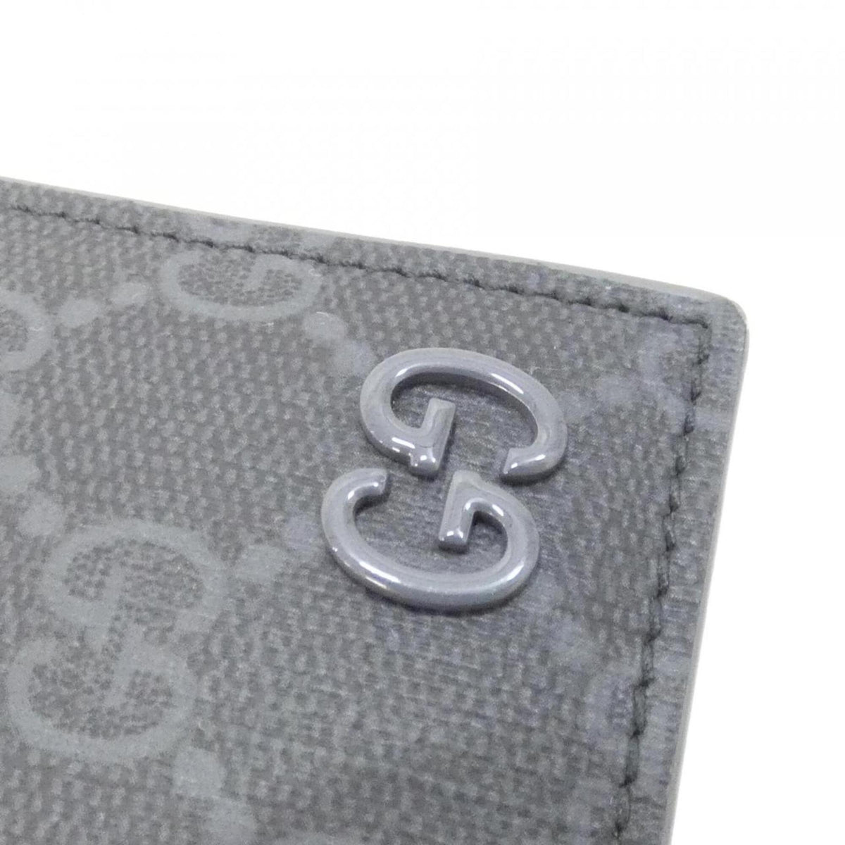 Gucci Black Gray Gg Supreme Wallet (Bi-Fold) (Pre-Owned)