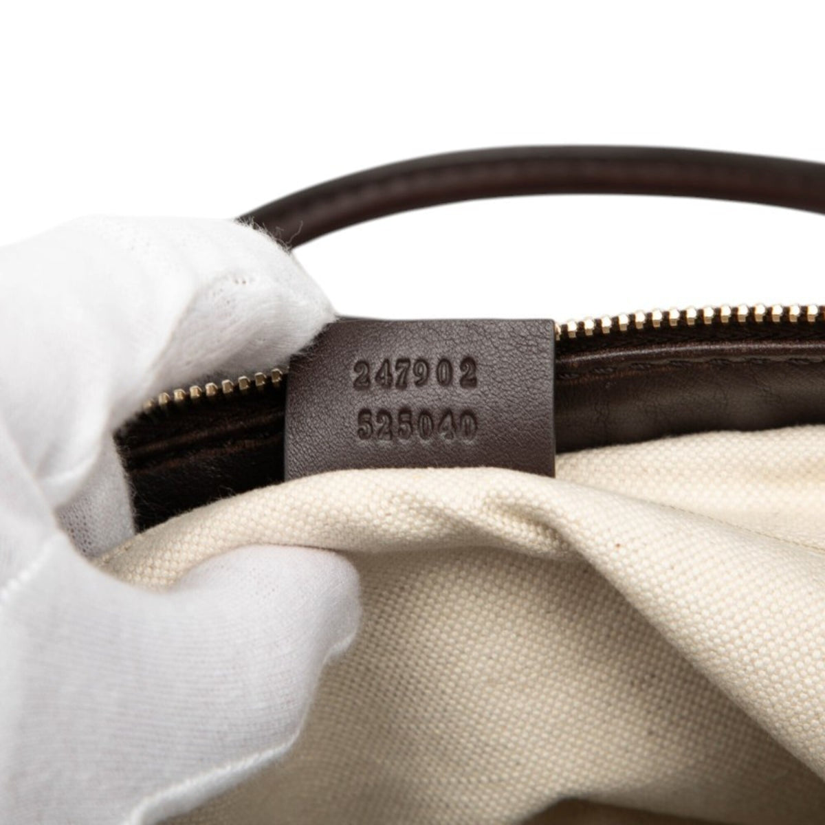 Gucci Sukey Brown Leather Handbag Shoulder Bag (Pre-Owned)