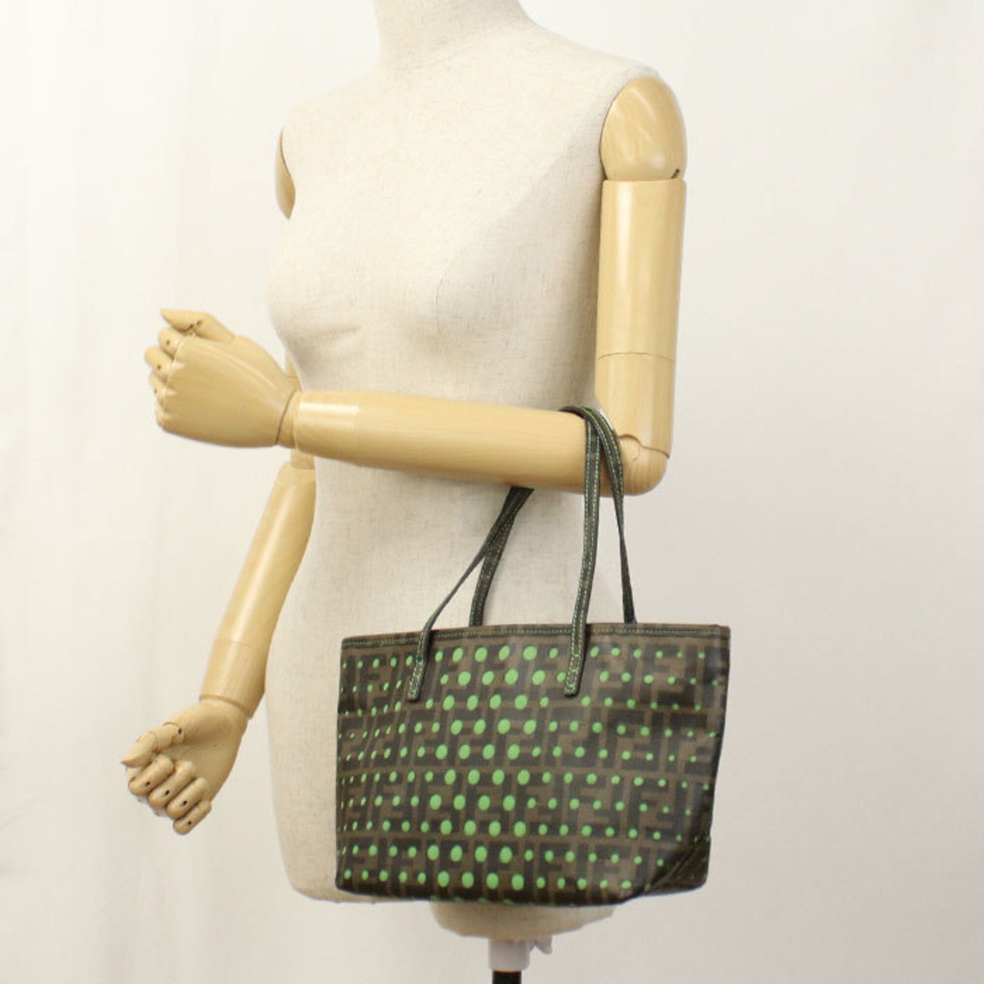 Fendi Brown Pvc Tote Bag (Pre-Owned)