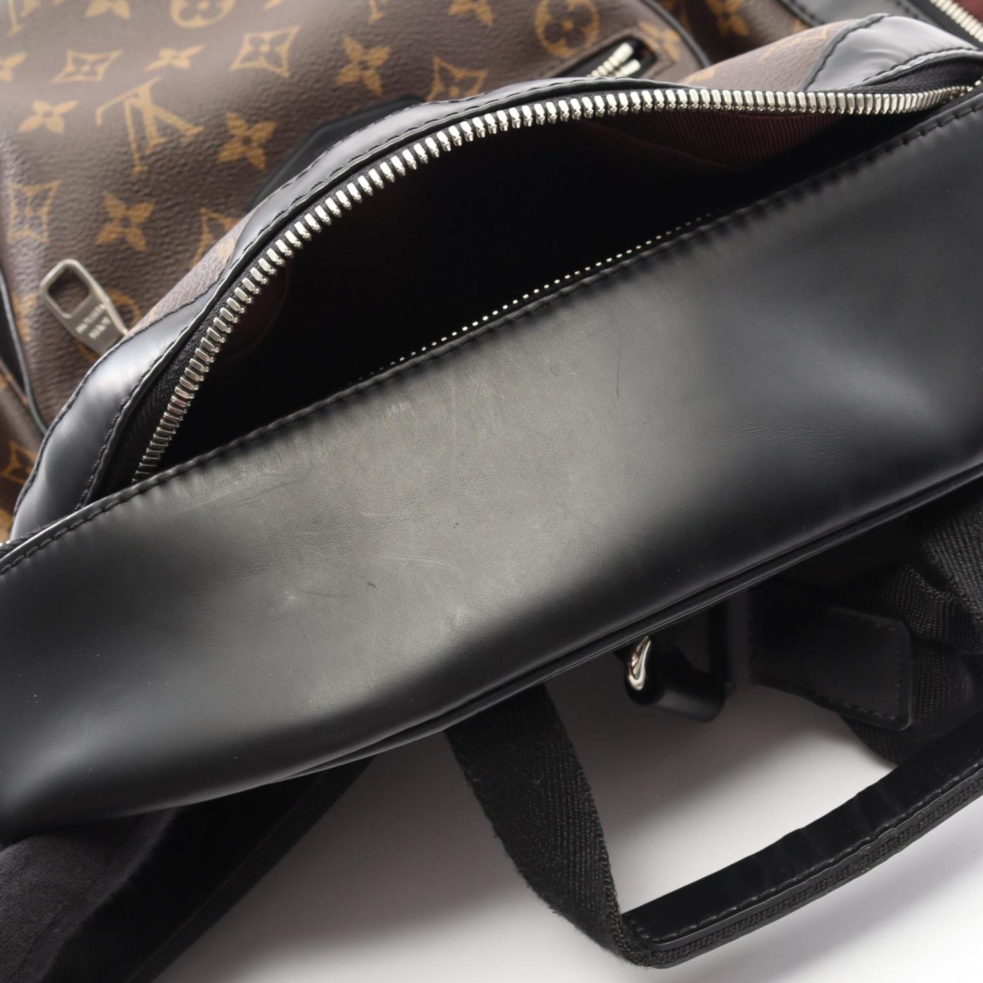 Louis Vuitton Black Brown Coated Canvas Monogram Pvc Leather Backpack (Pre-Owned)
