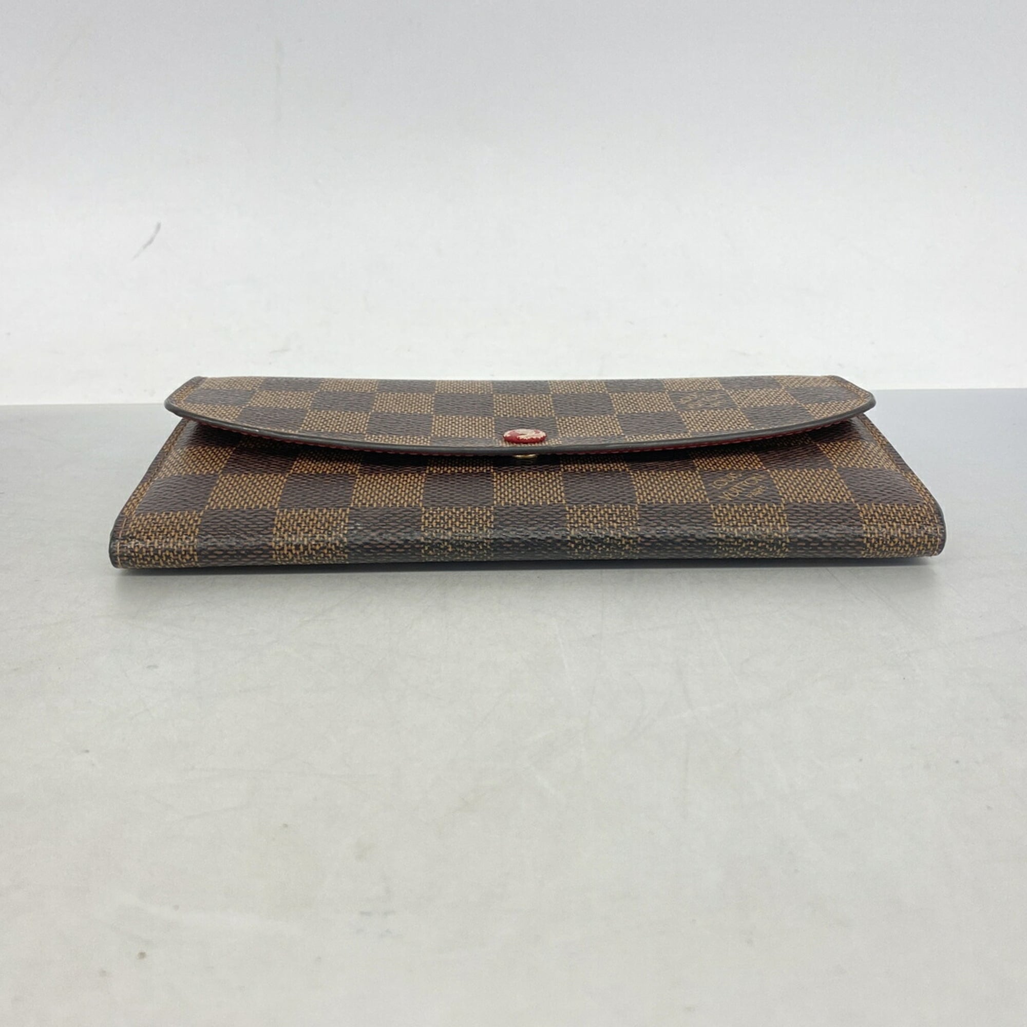 Louis Vuitton Ebene Rouge Long Wallet (Bi-Fold) (Pre-Owned)