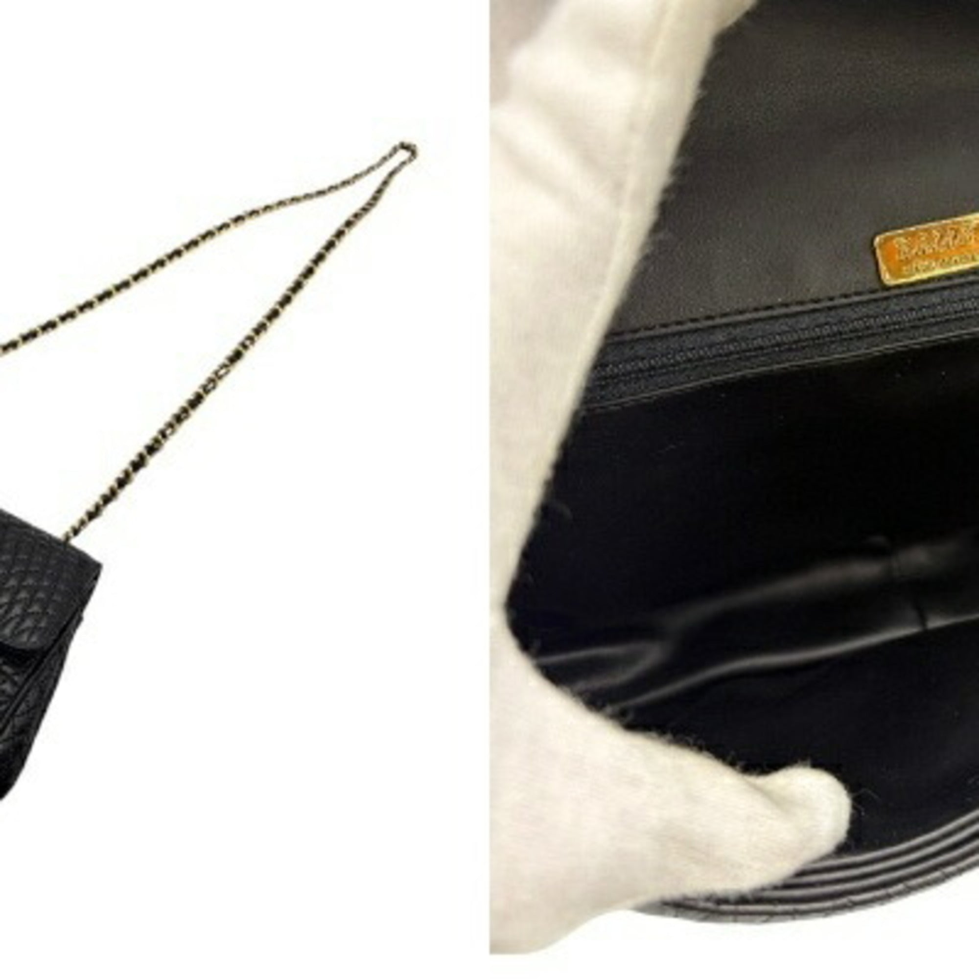 Bally Black Leather Shoulder Bag (Pre-Owned)