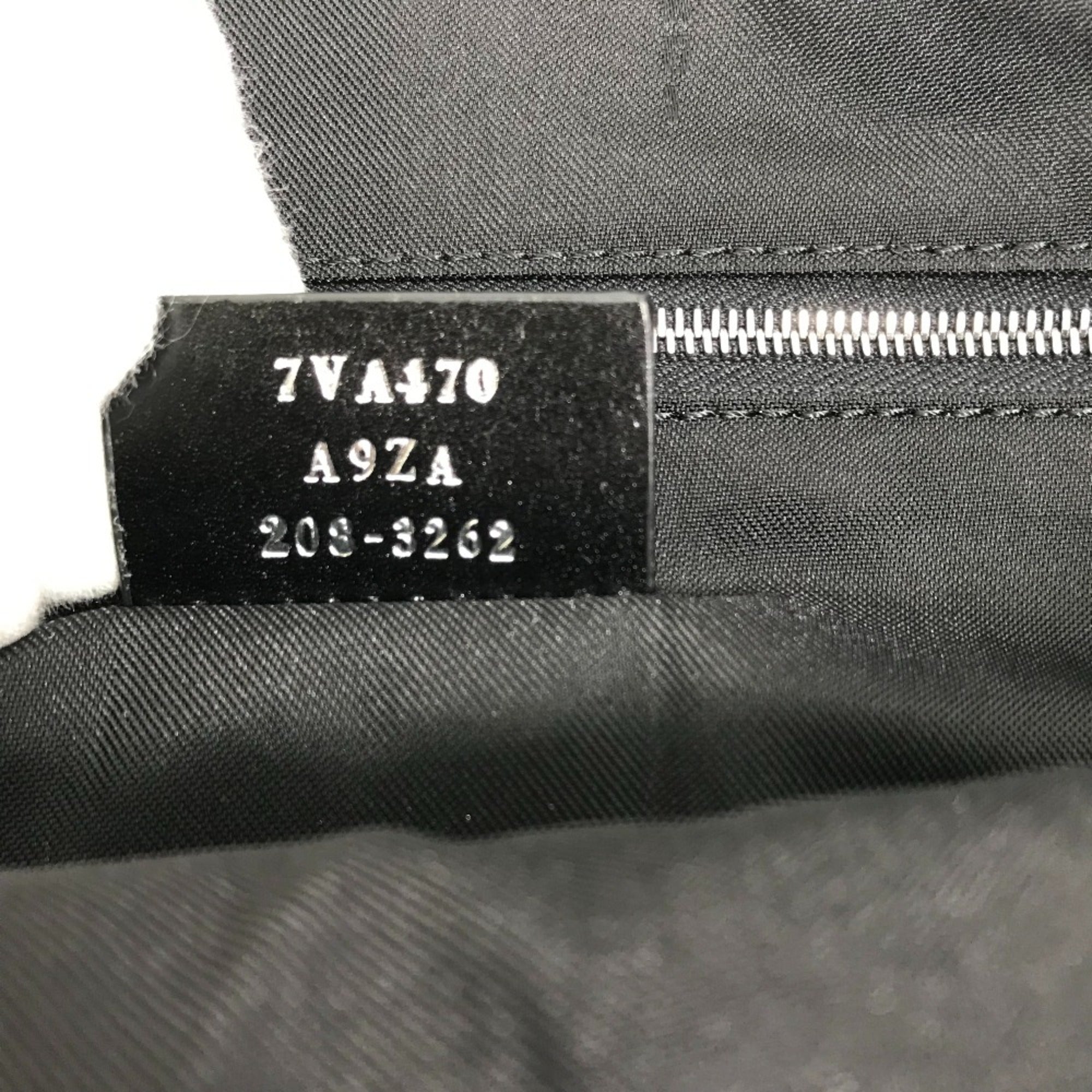 Fendi Black Leather Shoulder Bag (Pre-Owned)