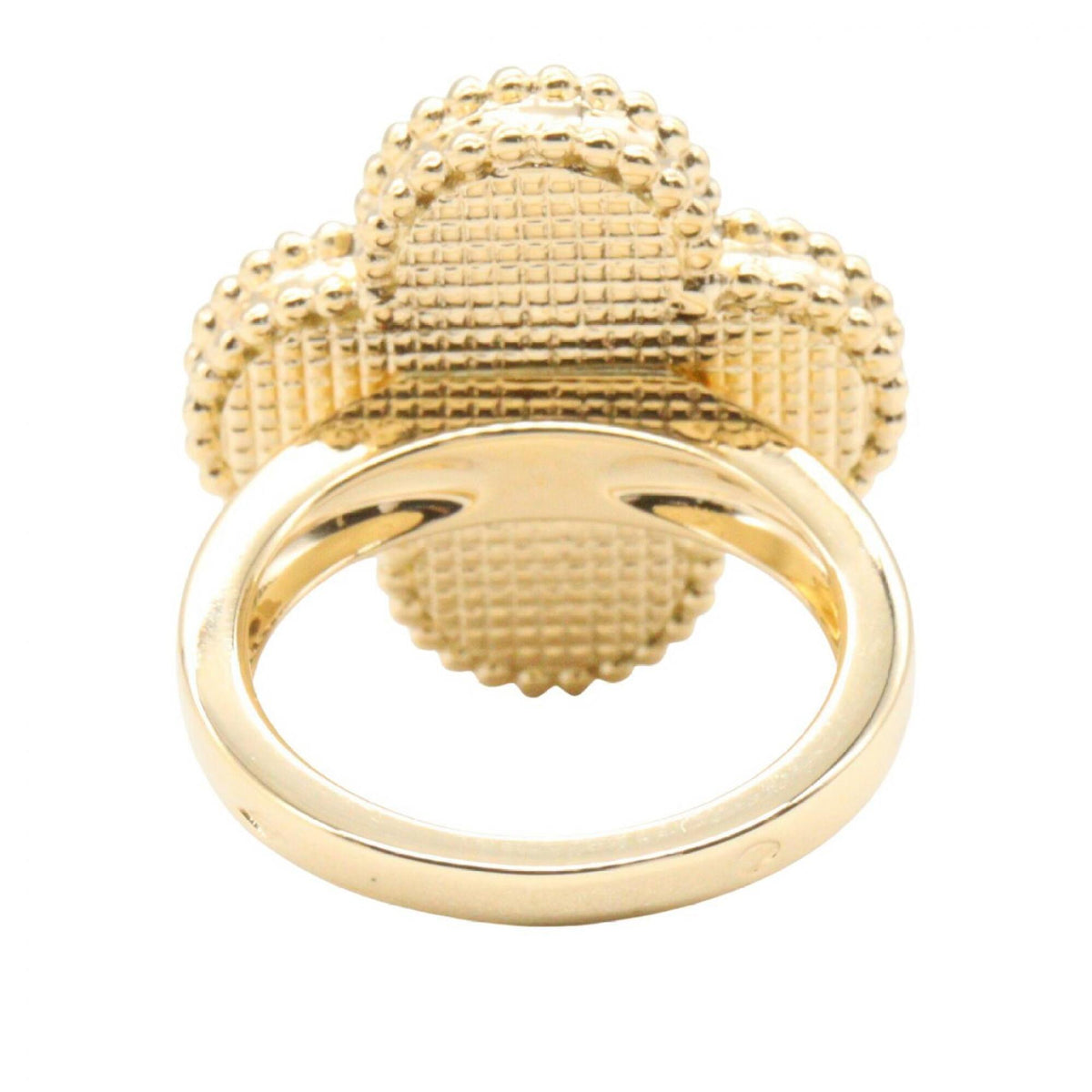 Van Cleef & Arpels Gold Green Yellow Gold (18K) Band Ring (Pre-Owned)