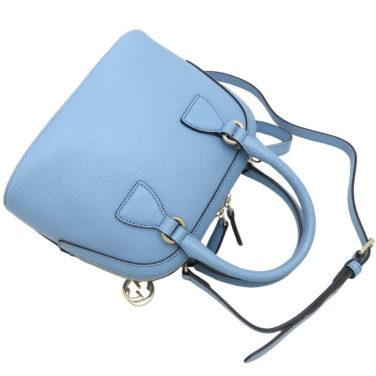 Gucci Light Blue Leather Handbag (Pre-Owned)