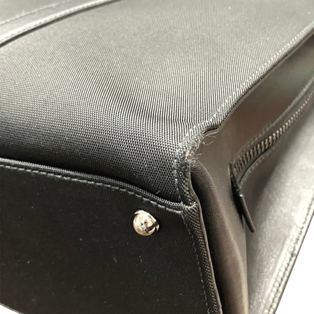 Gucci Black Canvas Briefcase Handbag (Pre-Owned)
