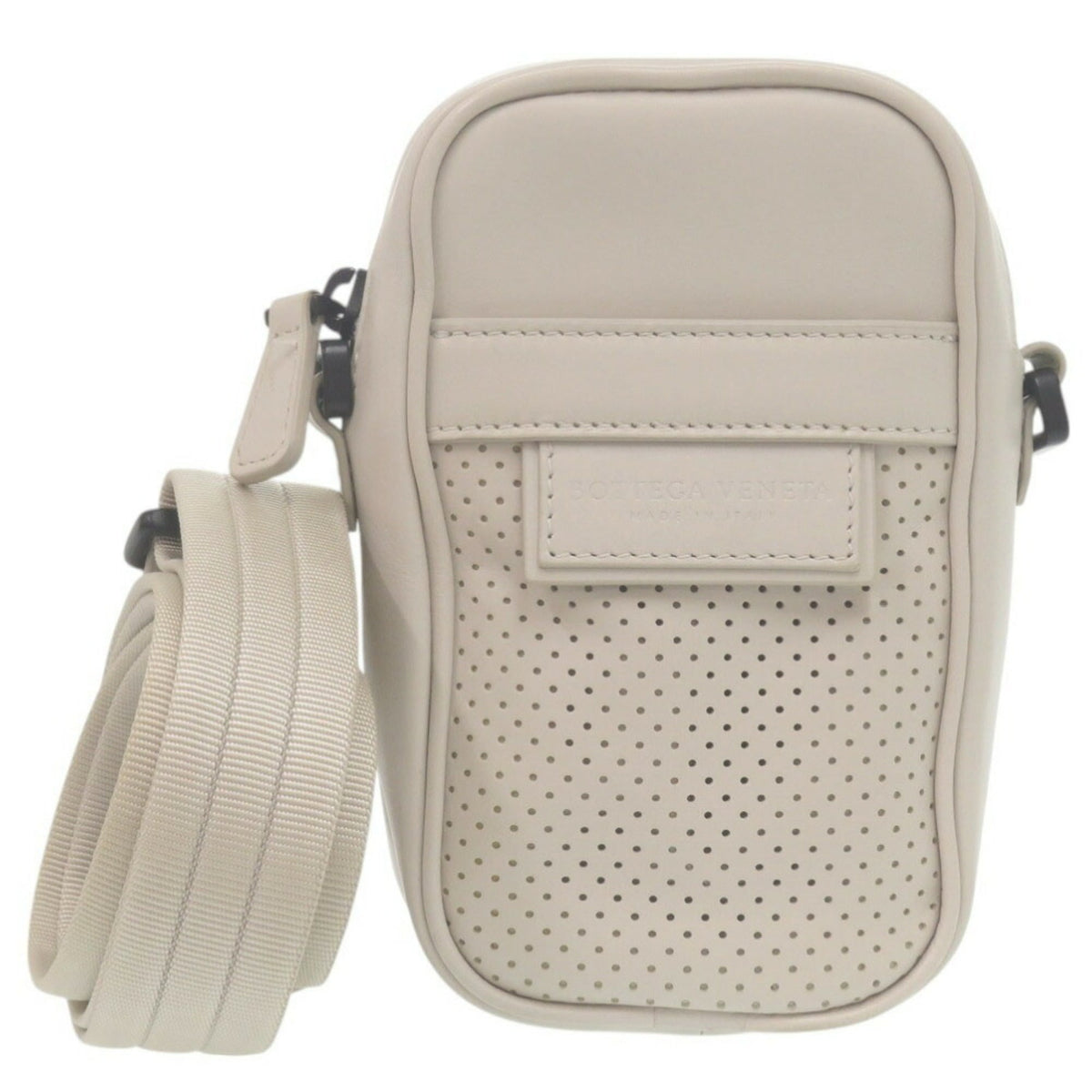 Bottega Veneta Ivory Leather Shoulder Bag (Pre-Owned)