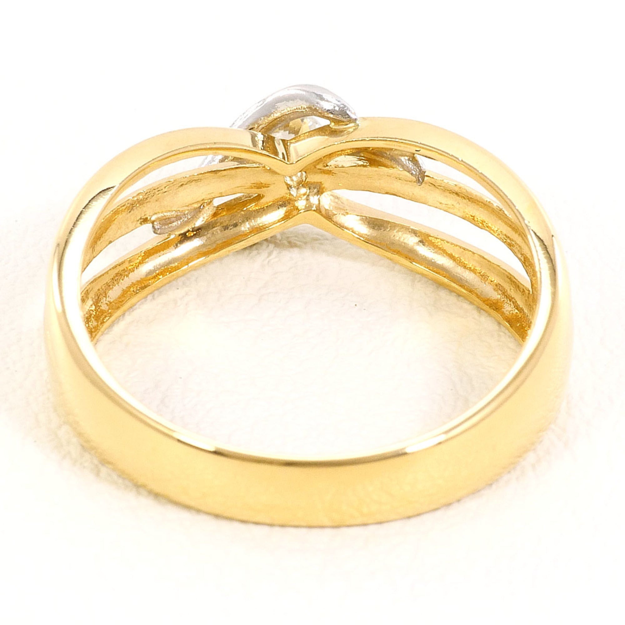 Unbranded Platinum Yellow Gold Yellow Gold (18K) Platinum 900 Band Ring (Pre-Owned)