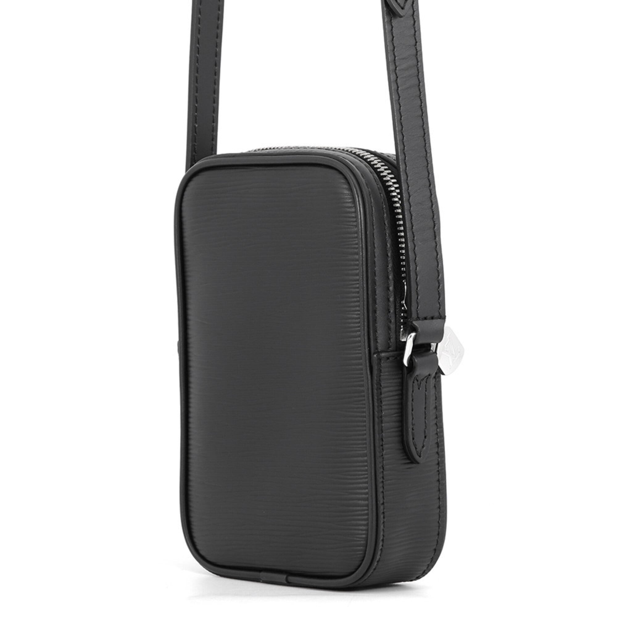 Louis Vuitton Black Noir Leather Handbag Shoulder Bag (Pre-Owned)