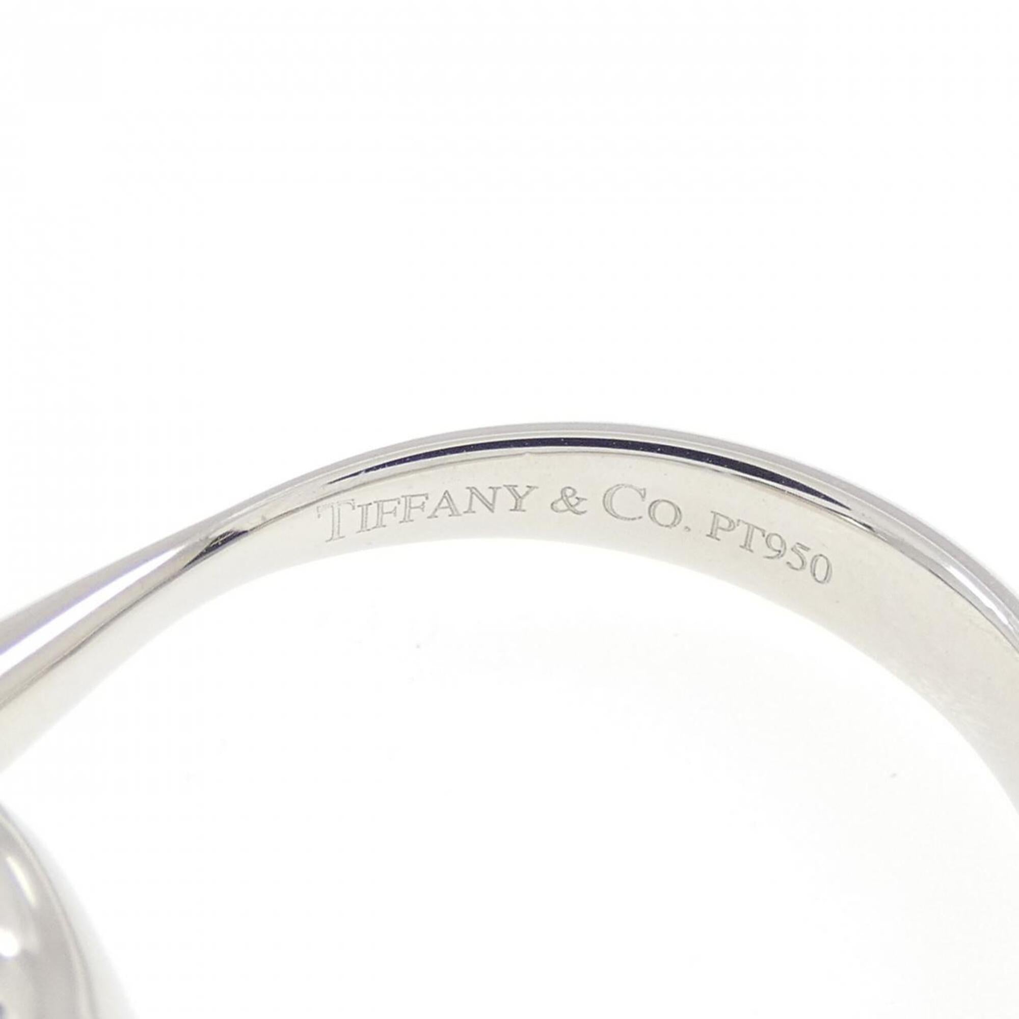 Tiffany Platinum Platinum 950 Band Ring (Pre-Owned)