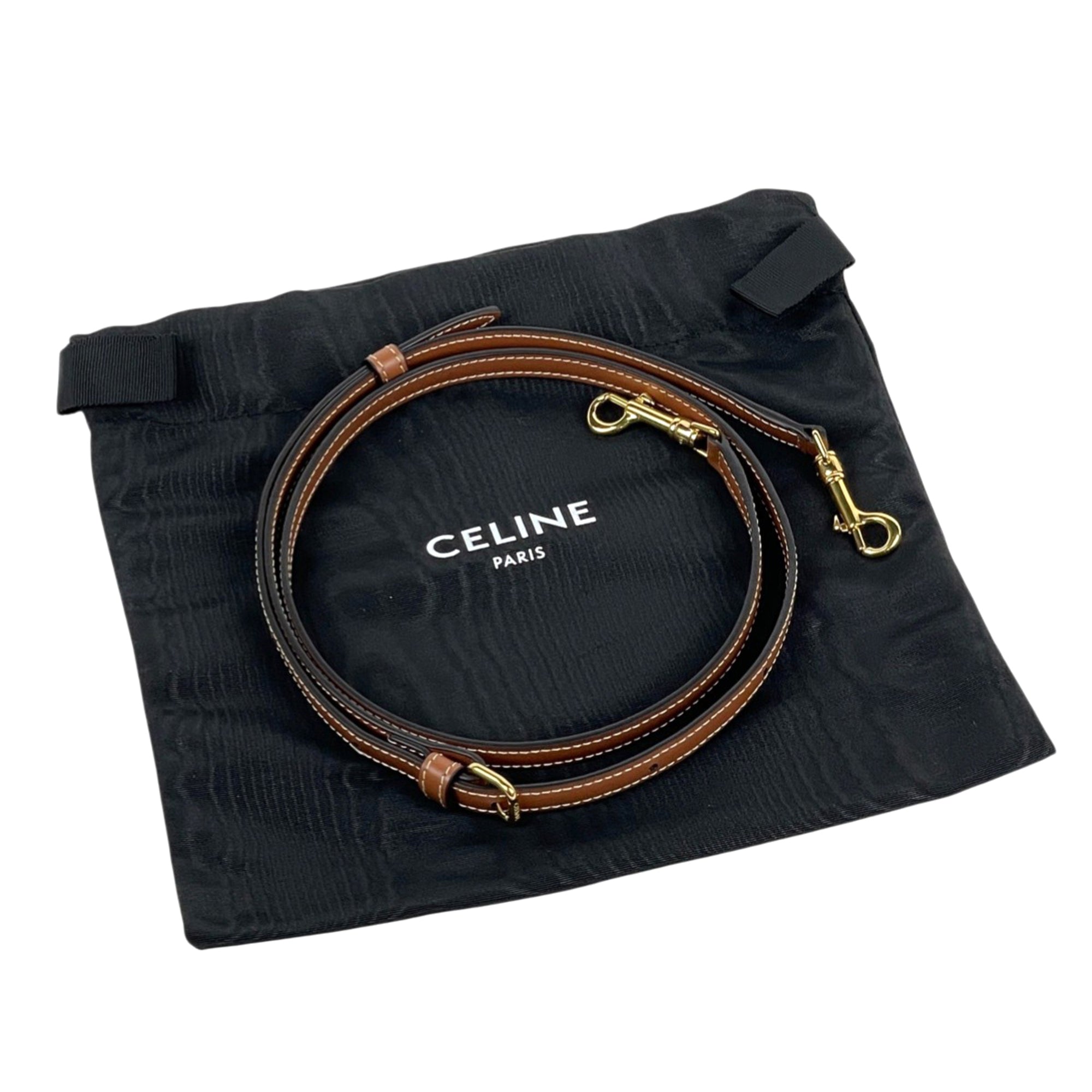 Celine Brown Coated Canvas Leather Handbag Shoulder Bag (Pre-Owned)