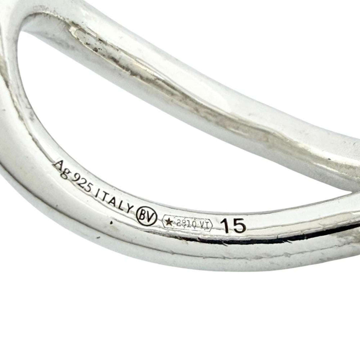 Bottega Veneta Silver Silver 925 Band Ring (Pre-Owned)