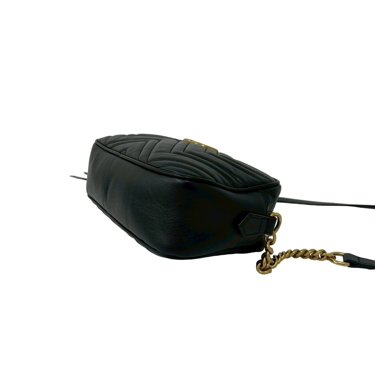 Gucci Black Leather Pochette Shoulder Bag (Pre-Owned)
