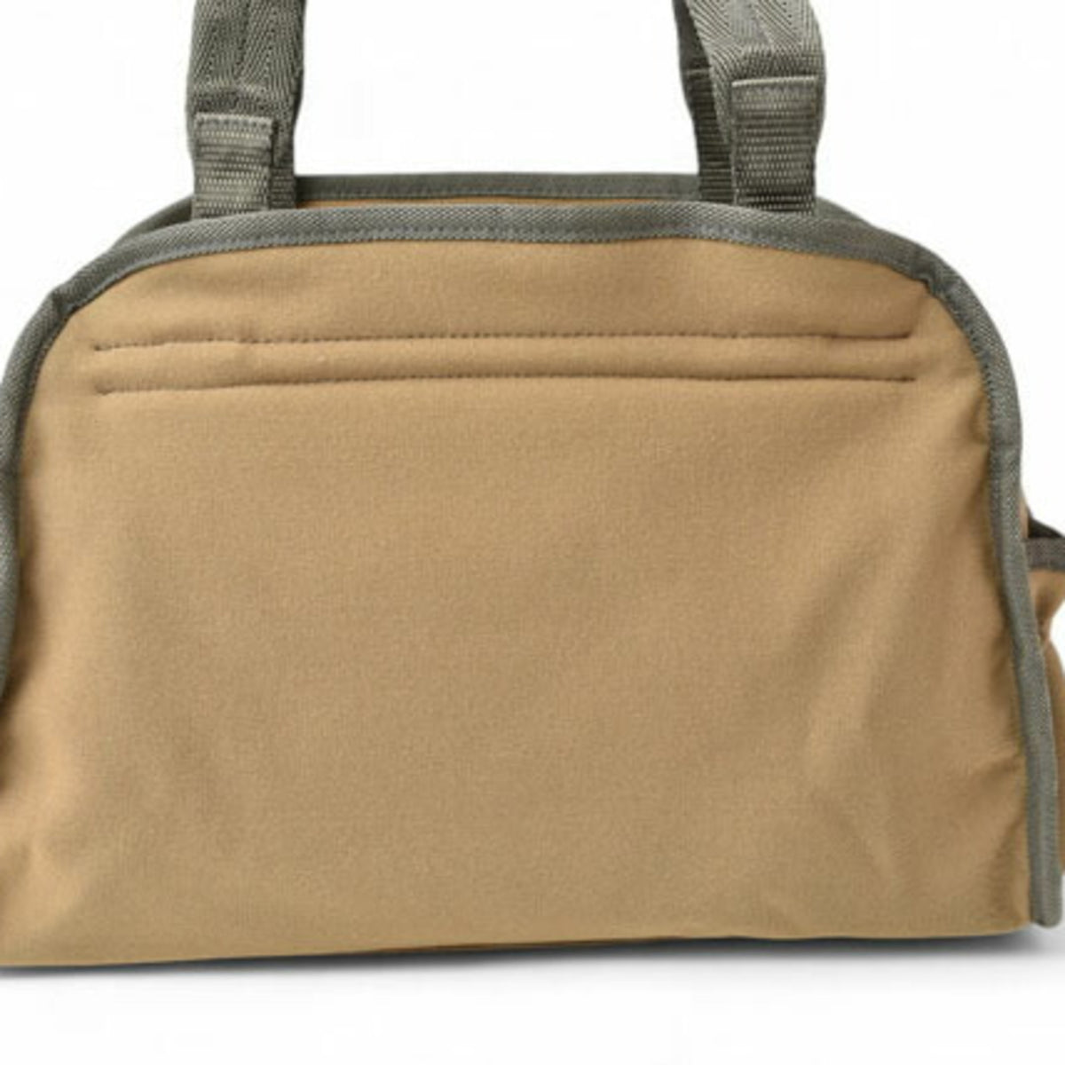 Pradasports Light Brown Canvas Nylon Boston Bag Handbag (Pre-Owned)