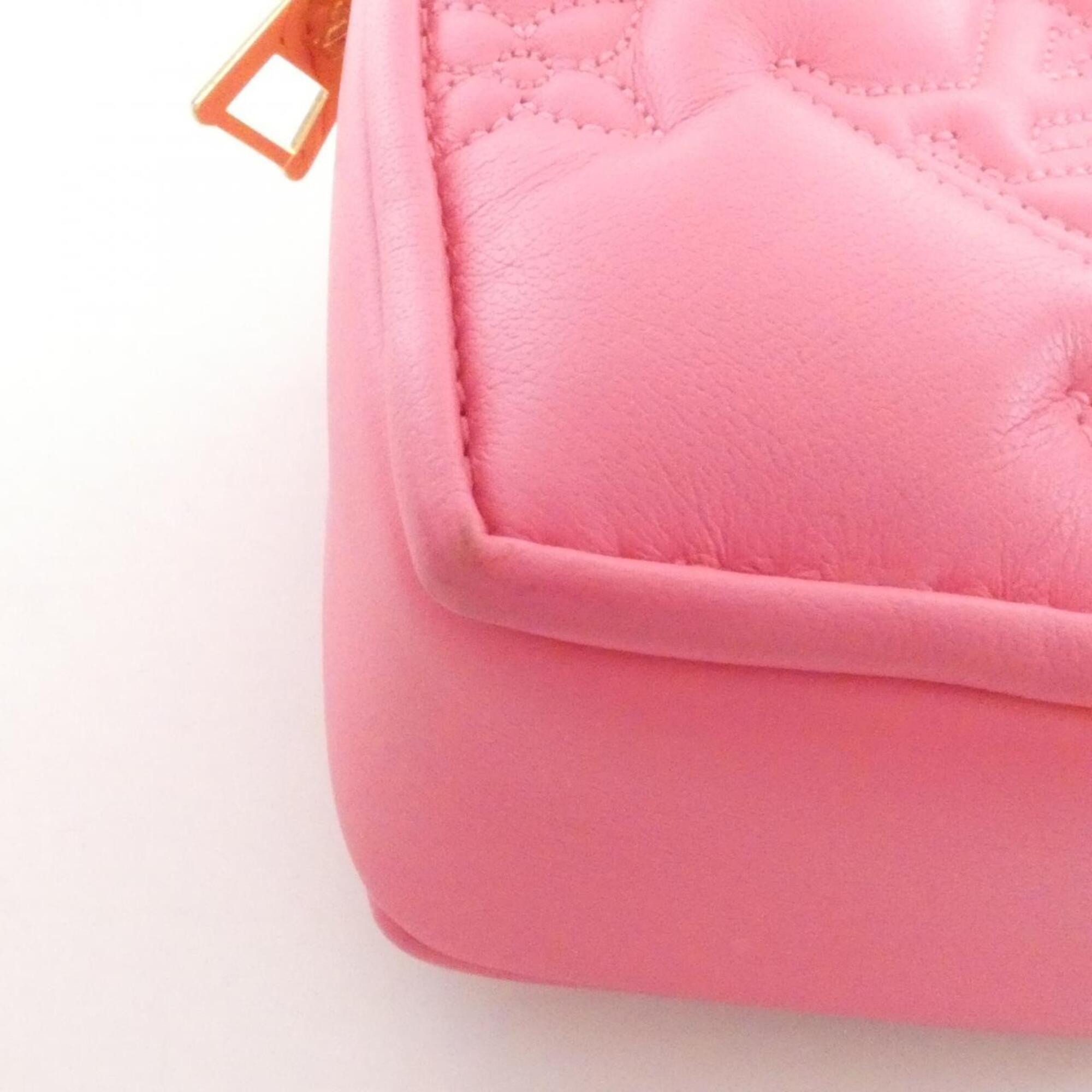 Louis Vuitton Pink Leather Handbag Pouch (Pre-Owned)