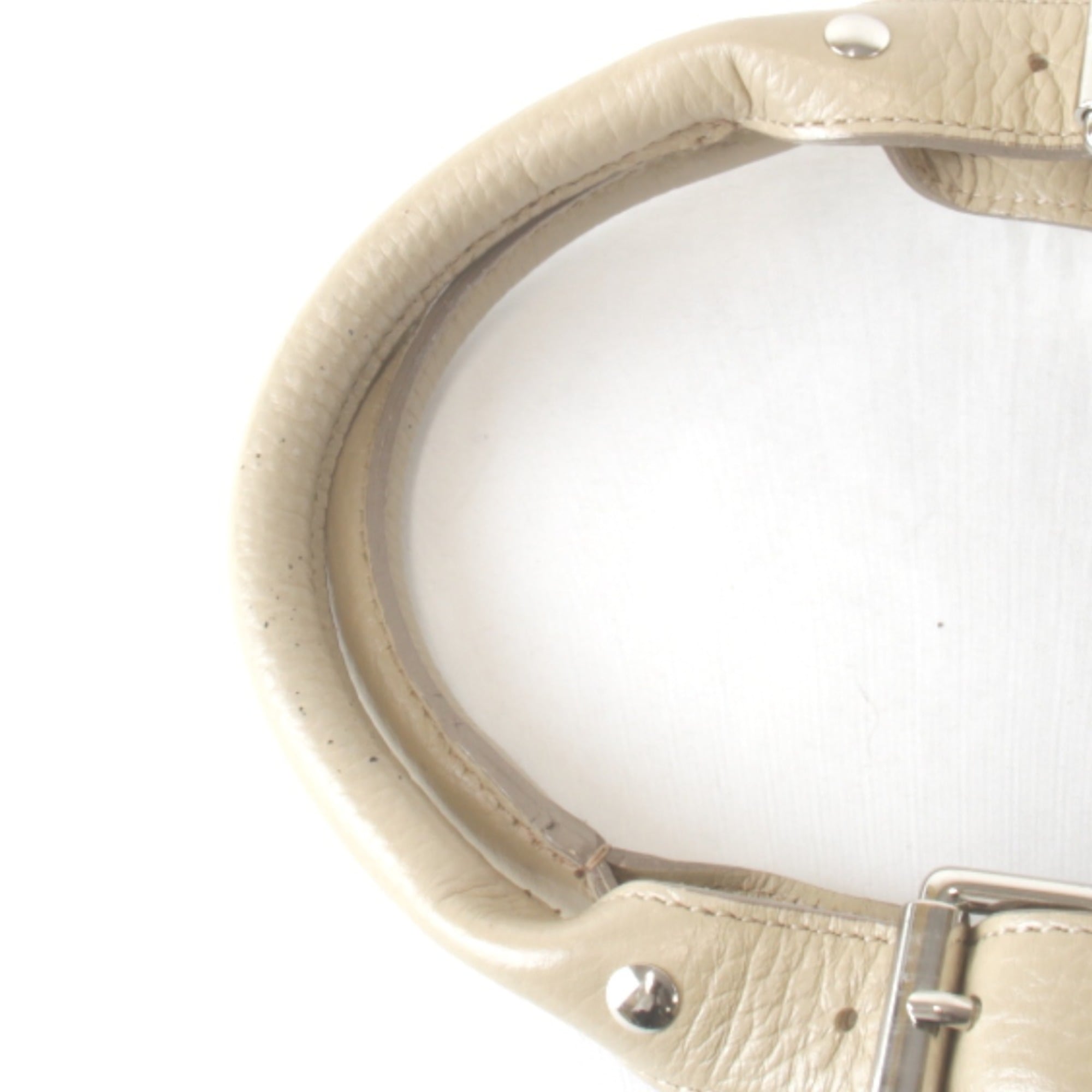 Burberry Beige Leather Handbag (Pre-Owned)