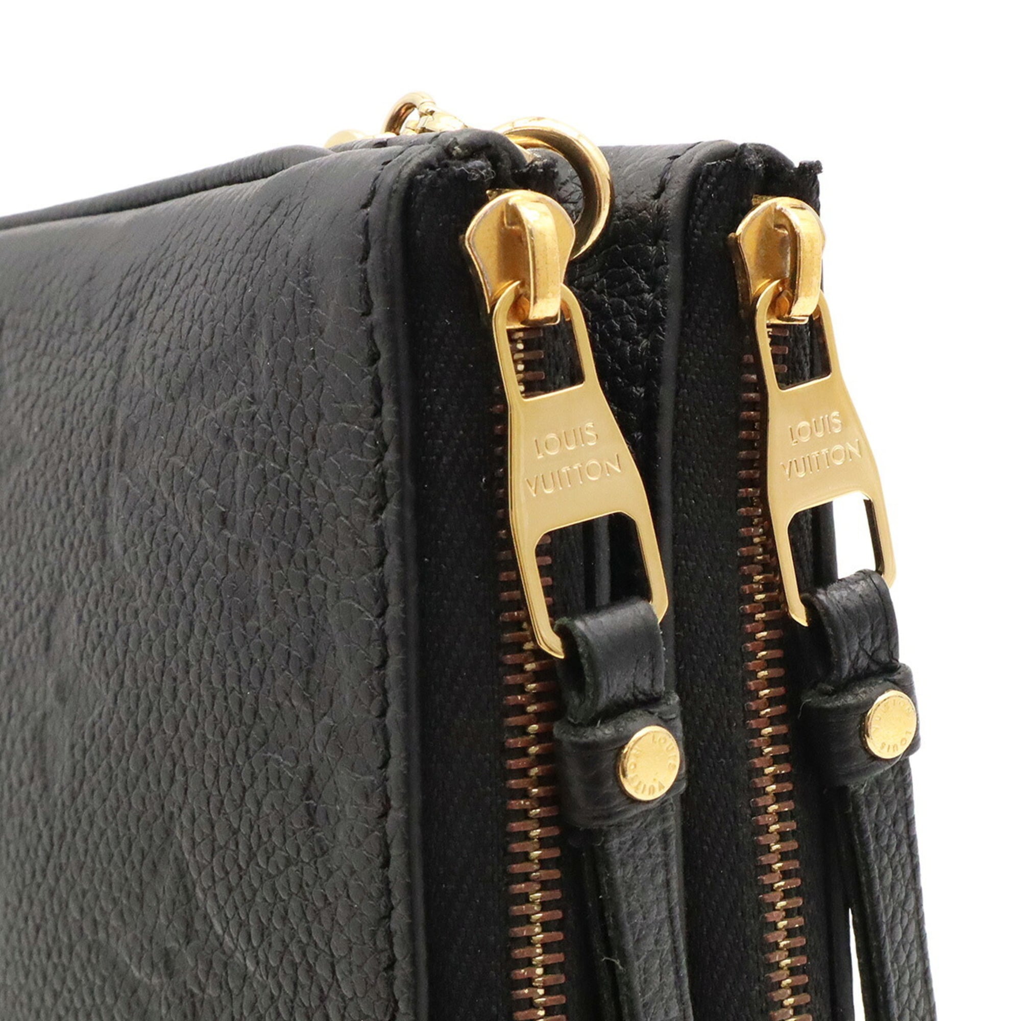 Louis Vuitton Noir Monogram Empreinte Leather Pochette Shoulder Bag (Pre-Owned)