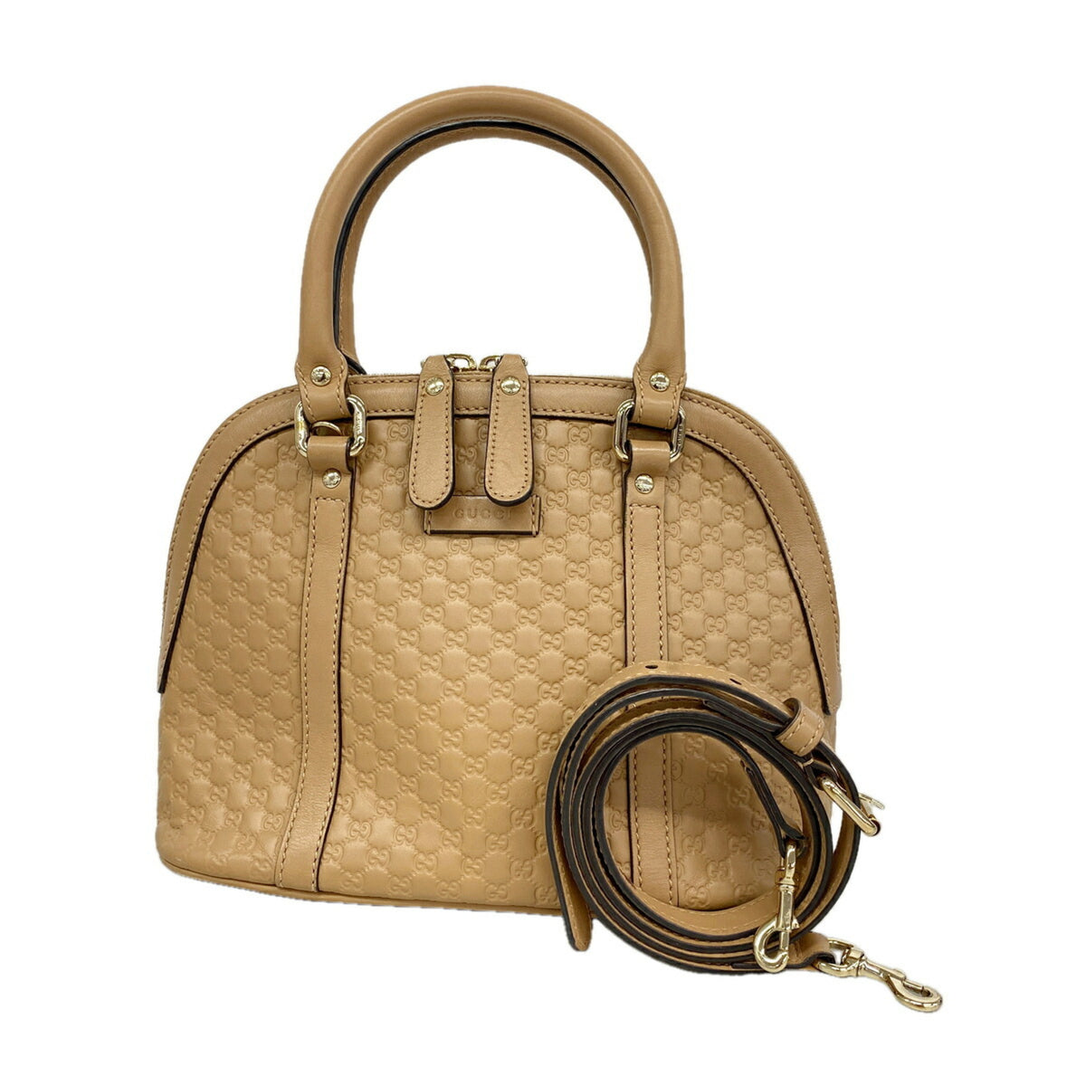 Gucci Beige Leather Handbag (Pre-Owned)