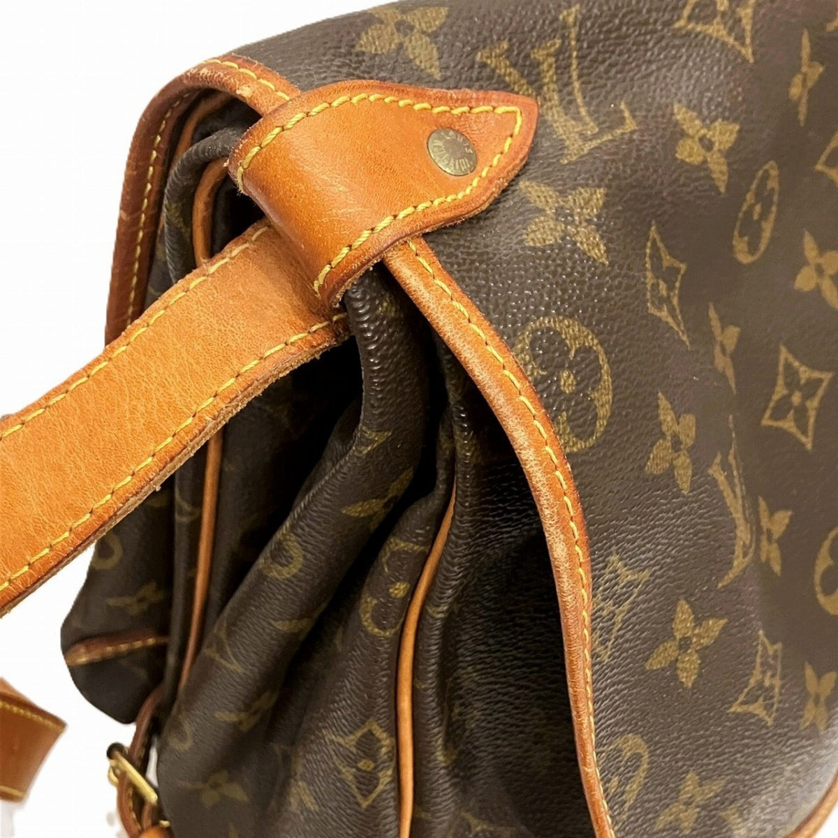 Louis Vuitton Brown Pvc Shoulder Bag (Pre-Owned)