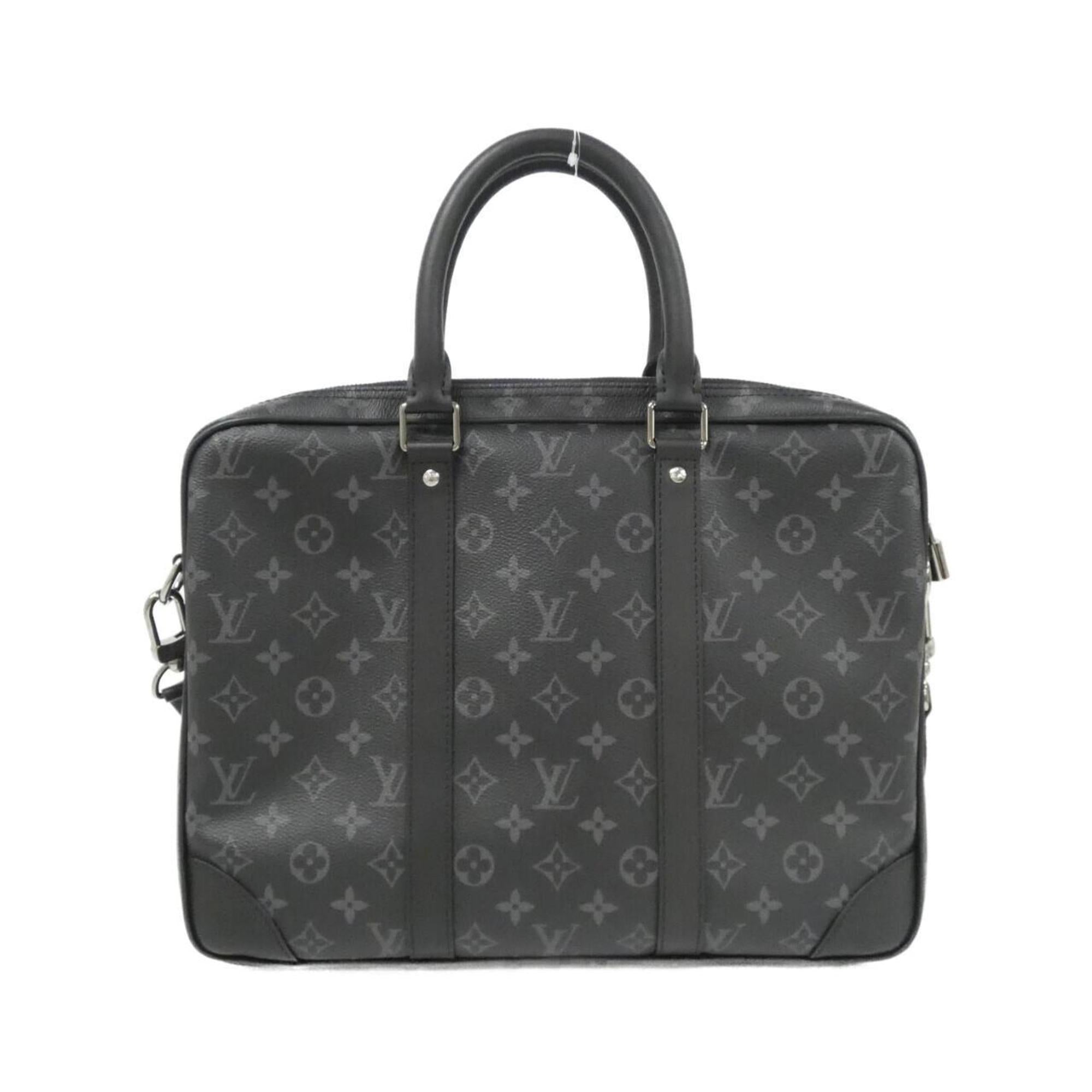 Louis Vuitton Black Coated Canvas Handbag (Pre-Owned)