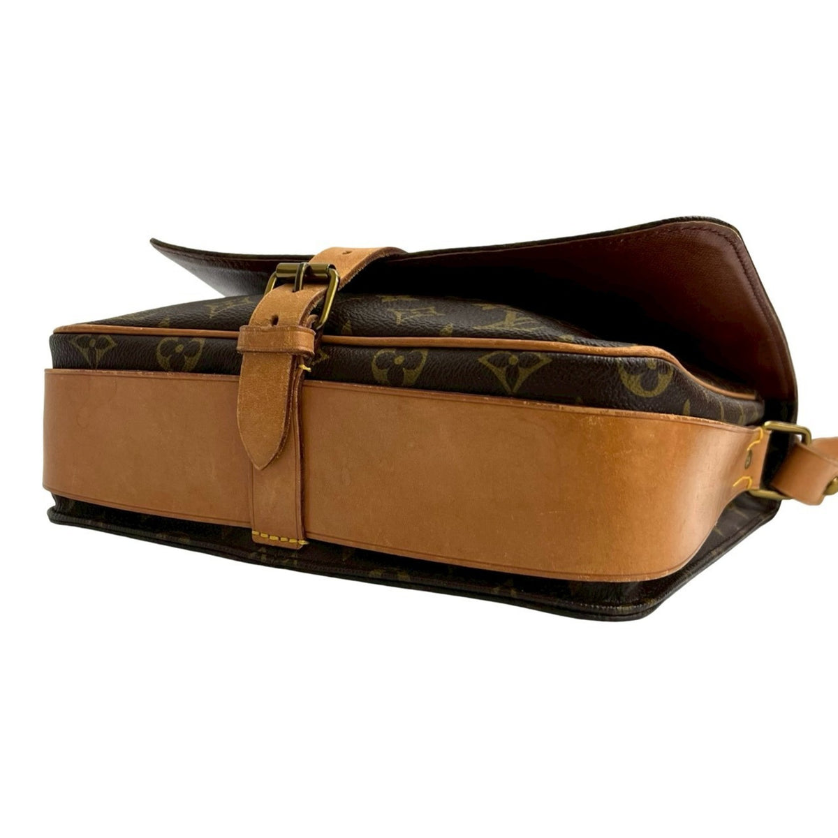 Louis Vuitton Brown Leather Pvc Pochette Shoulder Bag (Pre-Owned)
