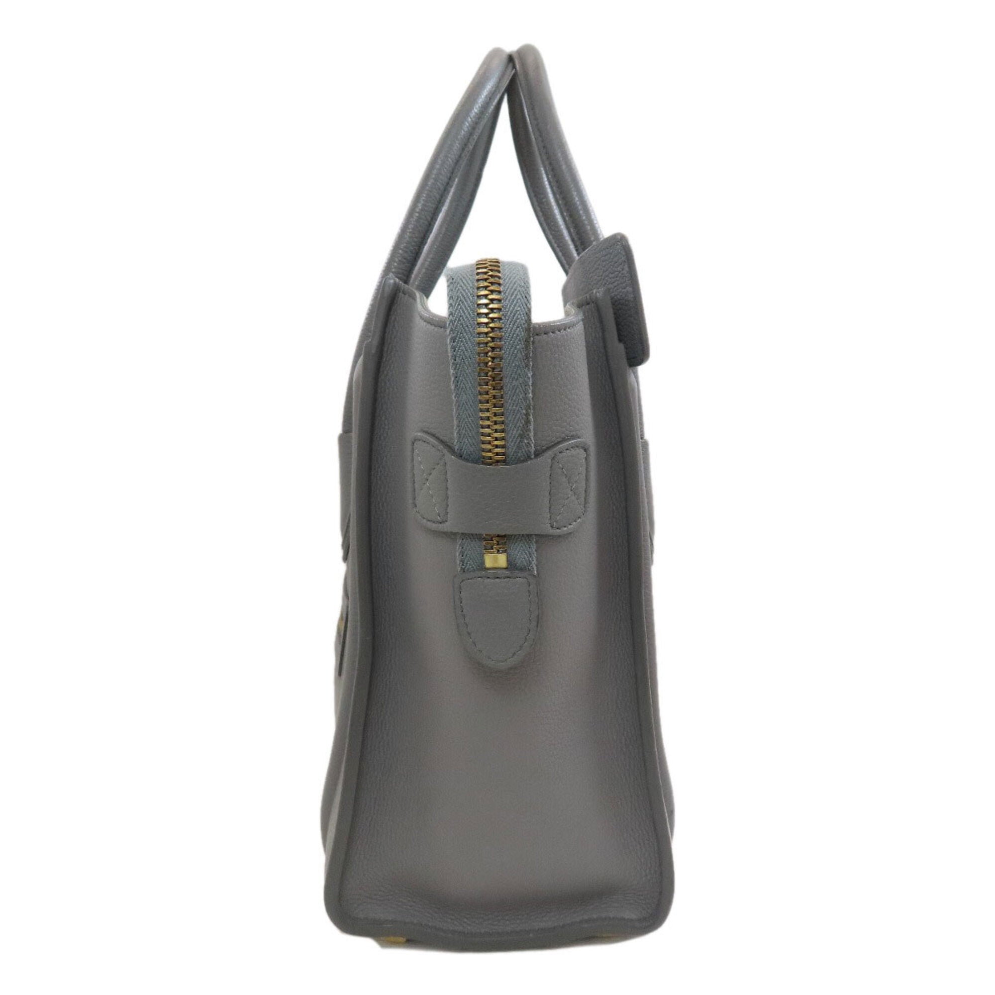 Celine Gray Leather Handbag (Pre-Owned)