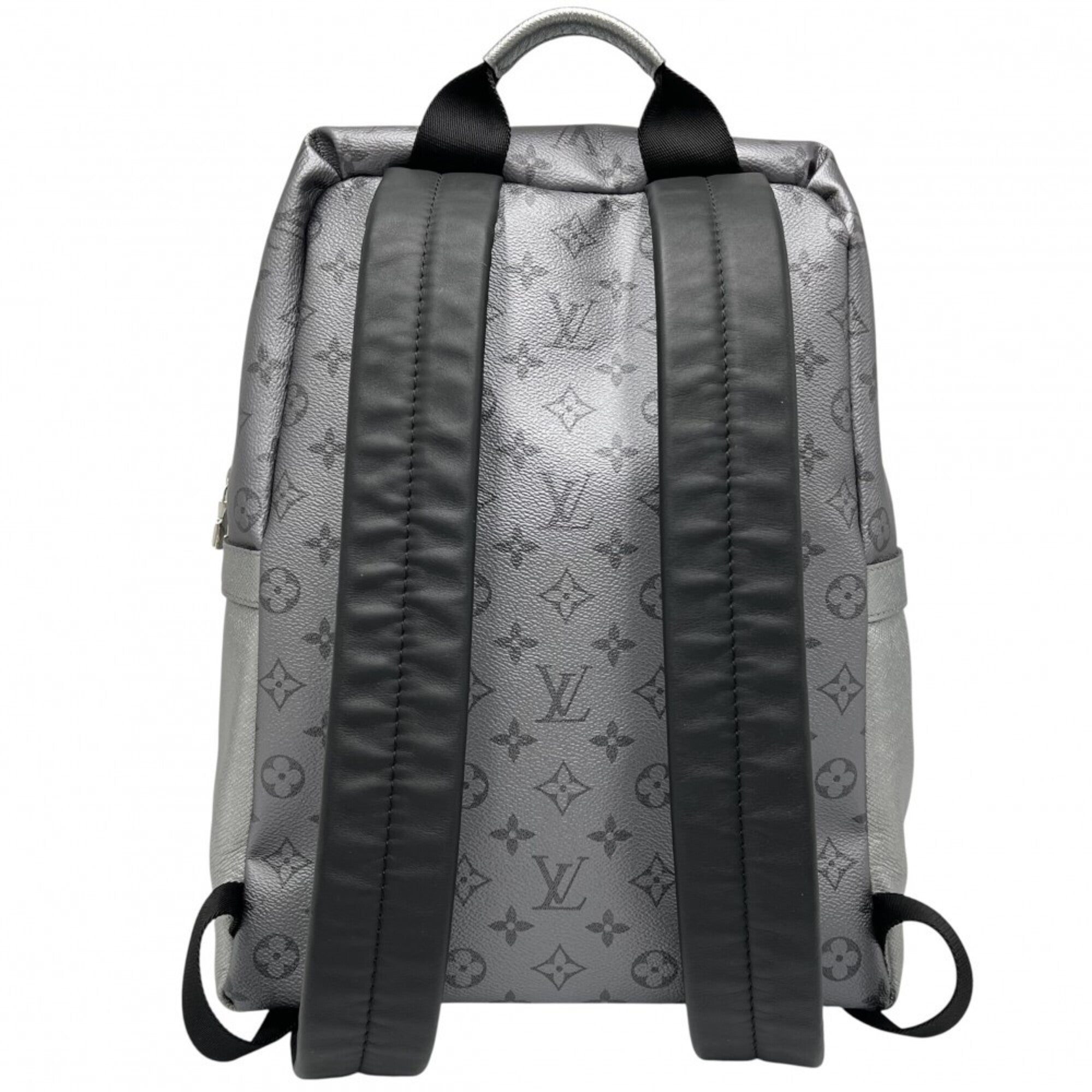 Louis Vuitton Taiga Metallic Gray Monogram Eclipse Backpack (Pre-Owned)