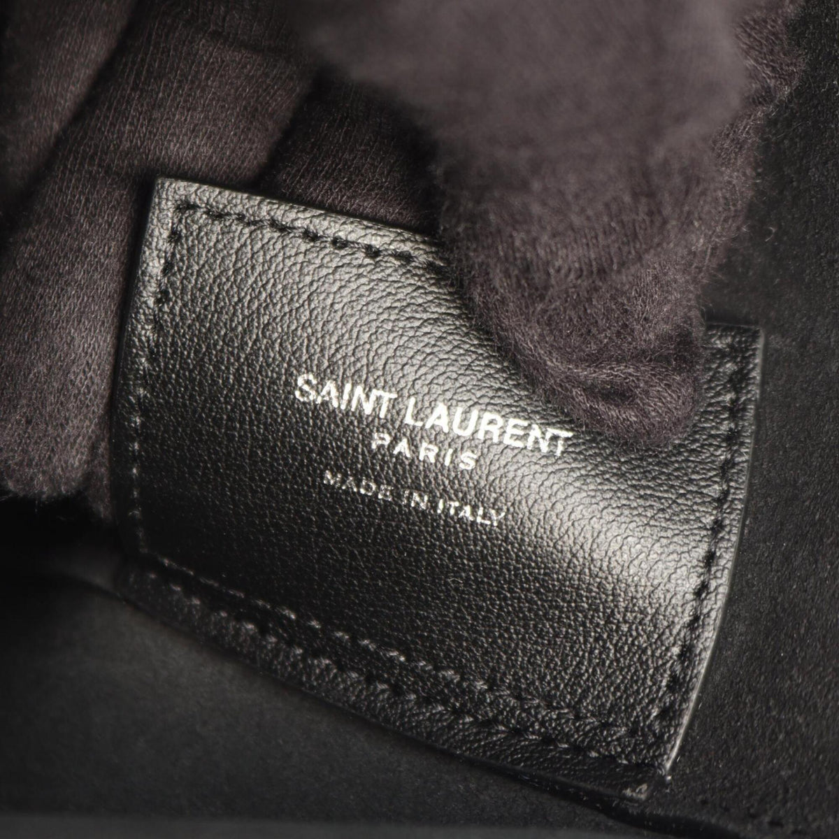 Yves Saint Laurent Black Leather Handbag Tote Bag (Pre-Owned)