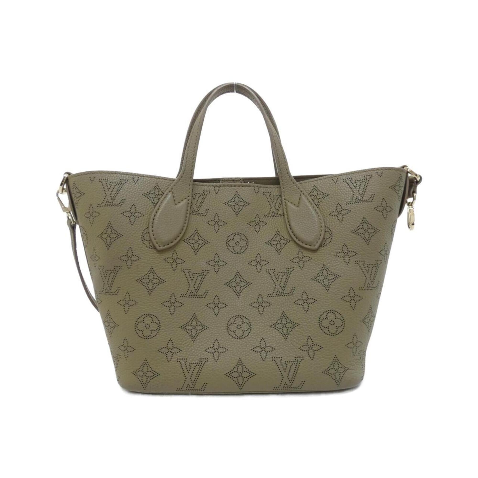 Louis Vuitton Taupe Leather Handbag Pouch (Pre-Owned)