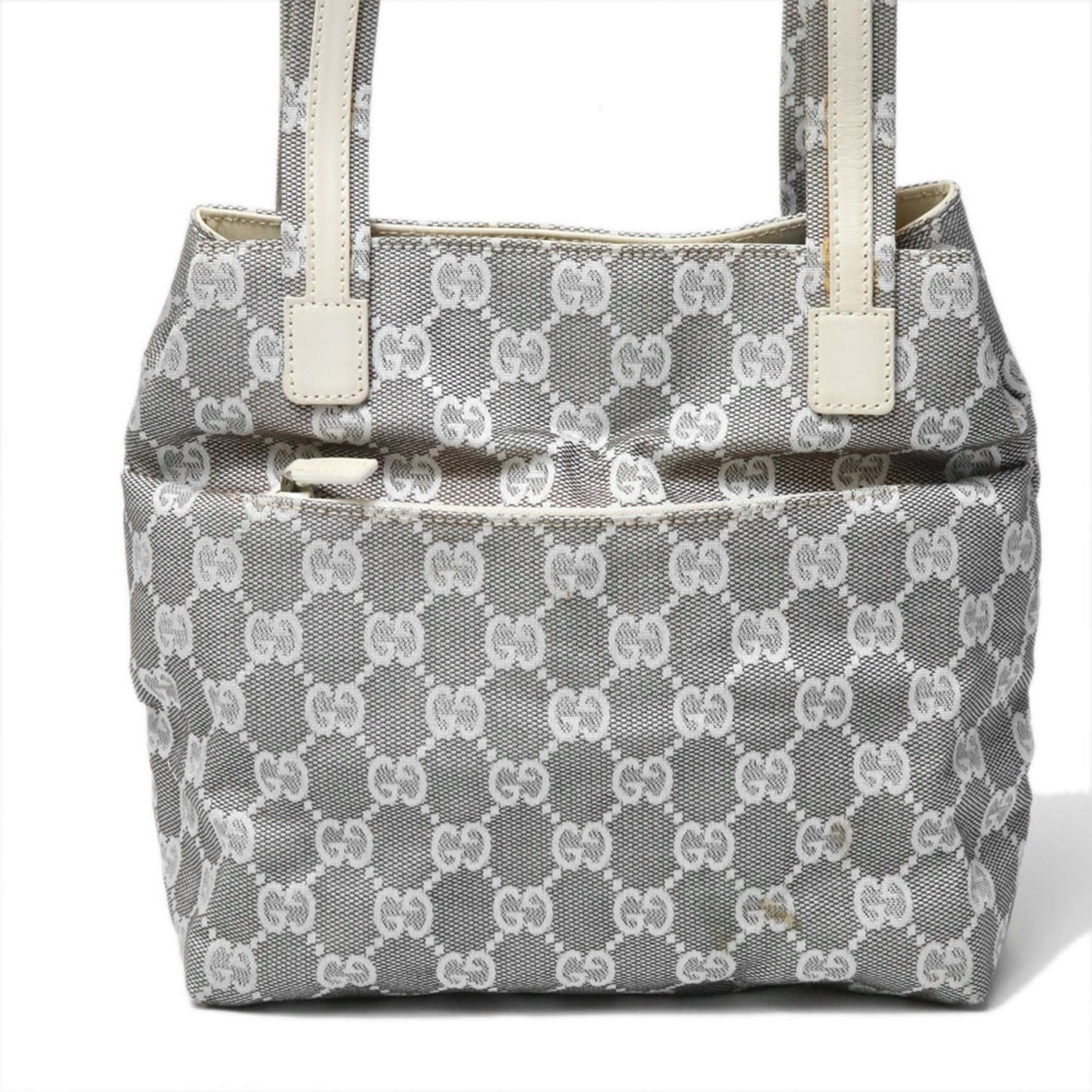 Gucci Gray Gg Canvas Tote Bag (Pre-Owned)